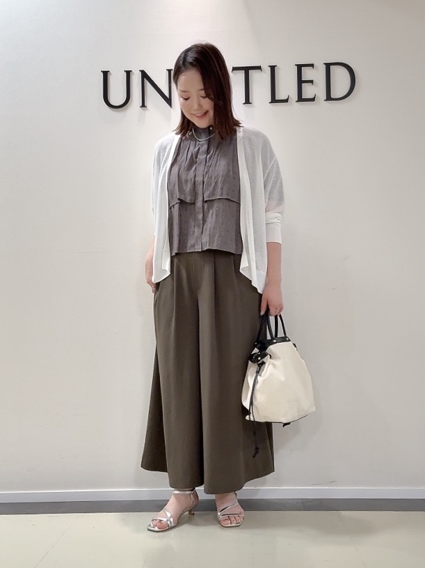 YUIさんの「UNTITLED｜【日除け・冷房対策に】コットンリネンカーディガン」を使ったコーディネート