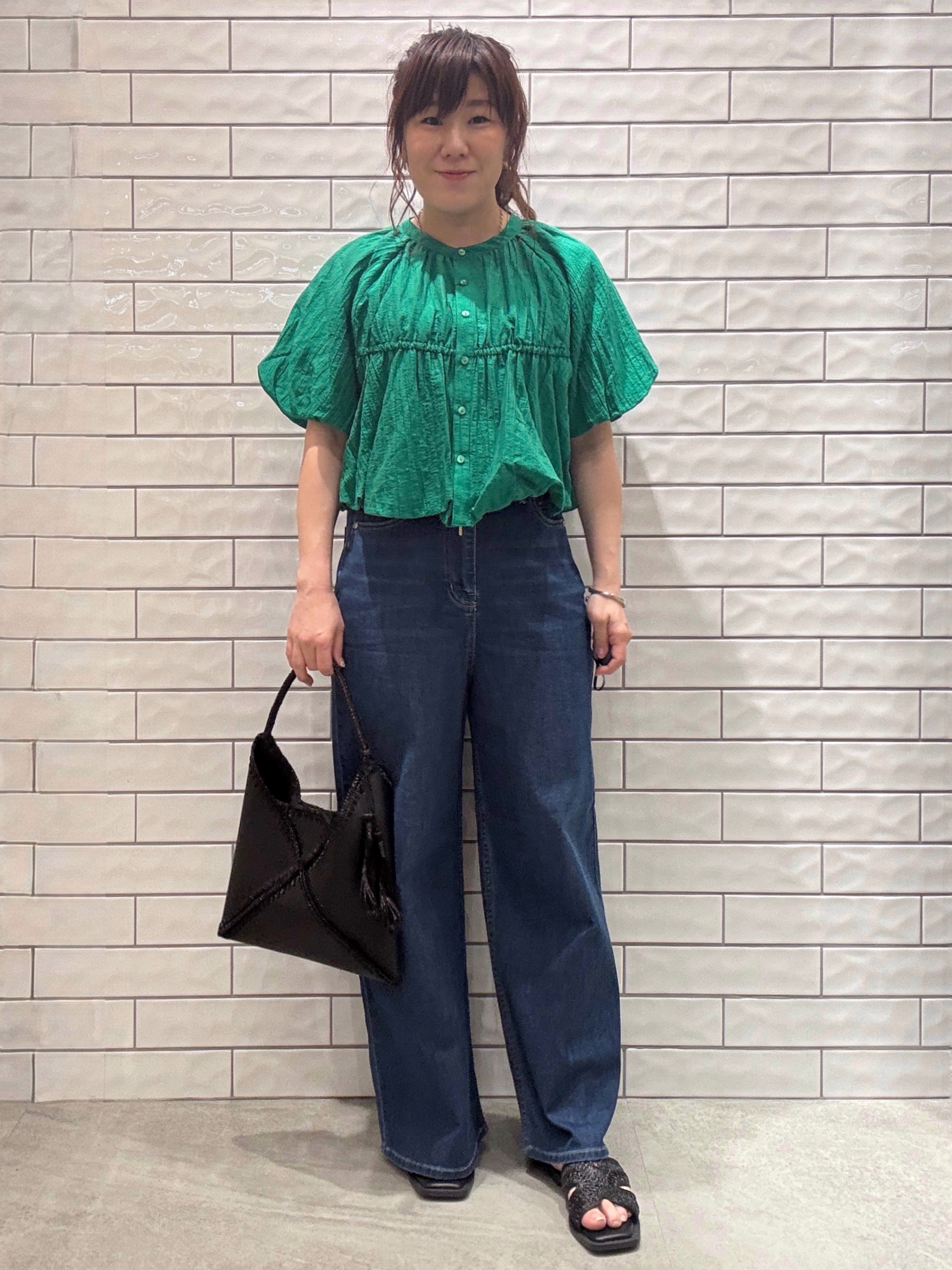 maichiさんの「OPAQUE.CLIP｜バルーンデザインブラウス【洗濯機OK】」を使ったコーディネート