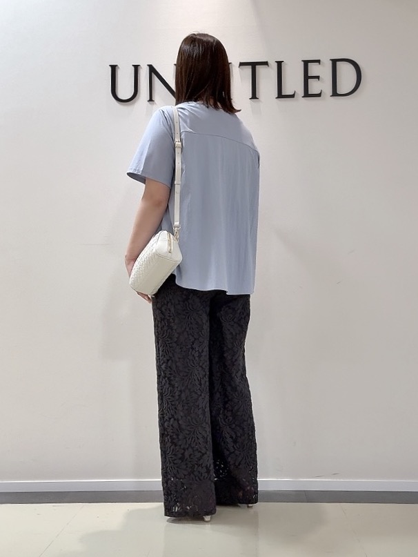 YUIさんの「UNTITLED｜【洗える/Tシャツ】異素材ドッキングプルオーバー」を使ったコーディネート