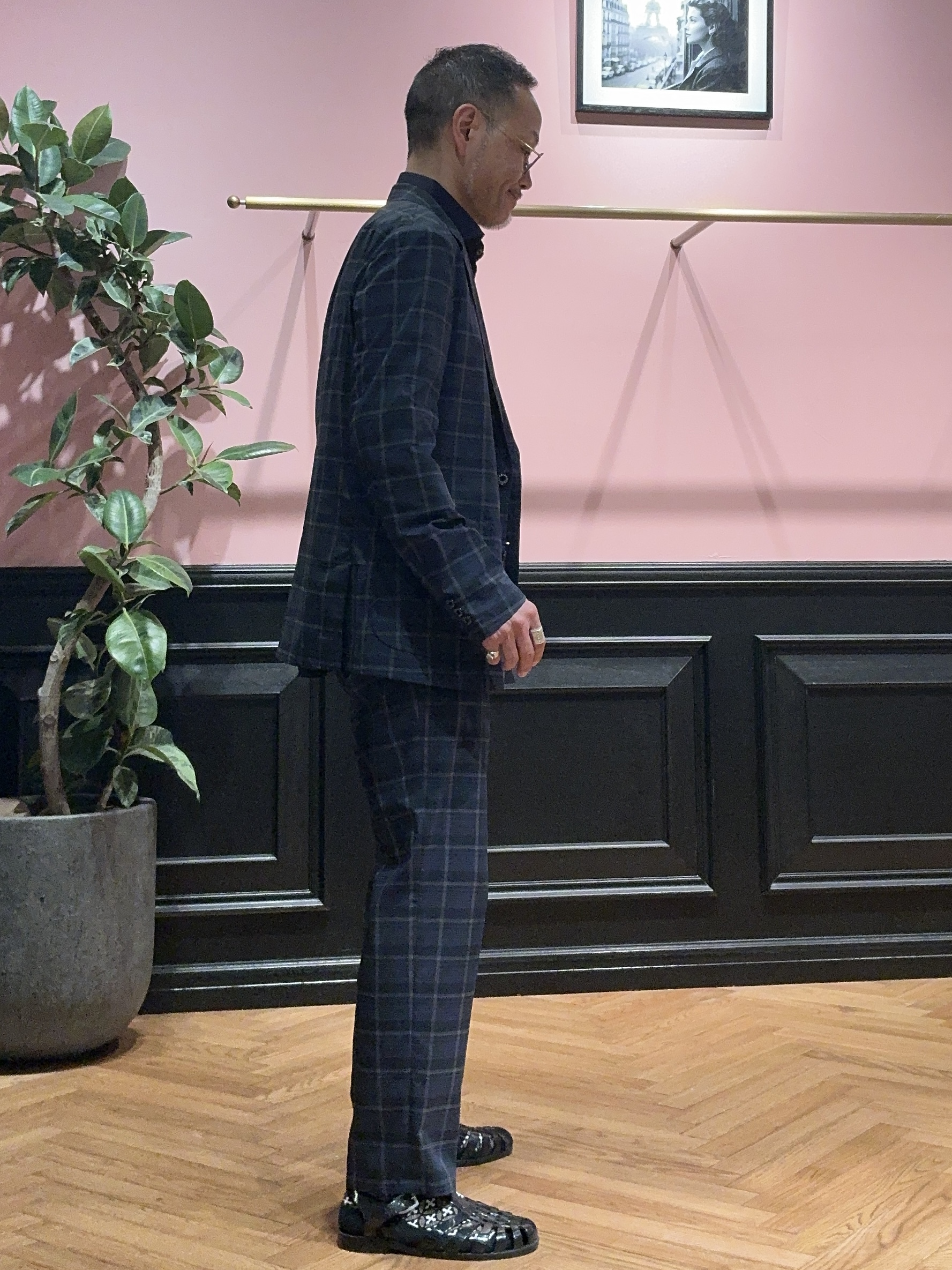 torigoeさんの「DRESSTERIOR｜バイオリネン スリークオーターシャツ」を使ったコーディネート