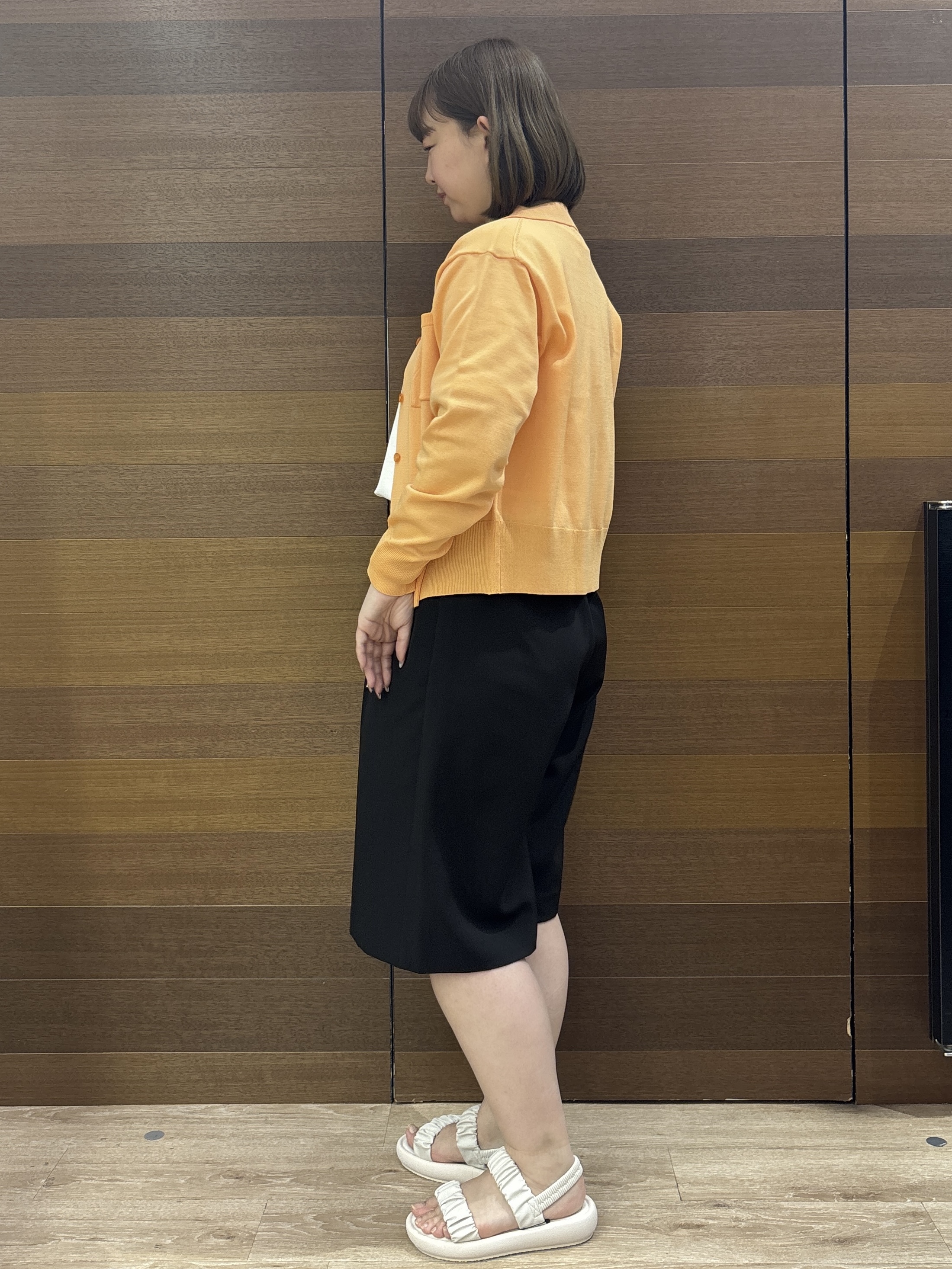 yumeさんの「OPAQUE.CLIP｜ポロ衿ニットカーディガン【洗濯機OK】」を使ったコーディネート