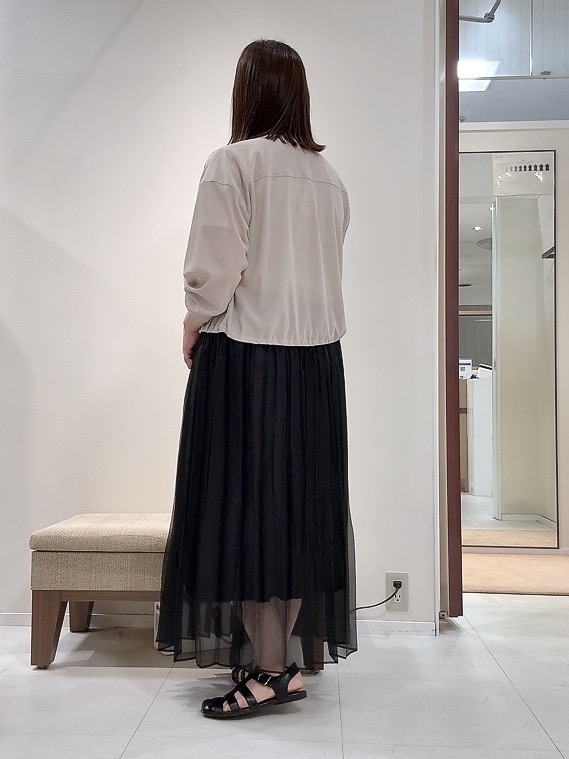 YUIさんの「UNTITLED｜【古畑星夏さん着用/洗える】シアーブルゾン」を使ったコーディネート