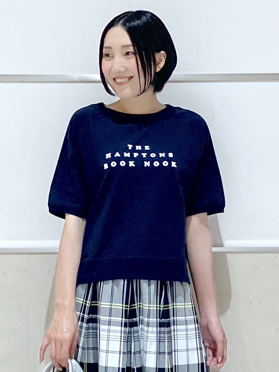 eriko さんの「Dessin｜【洗える】フロッキーロゴ裏毛プルオーバー」を使ったコーディネート