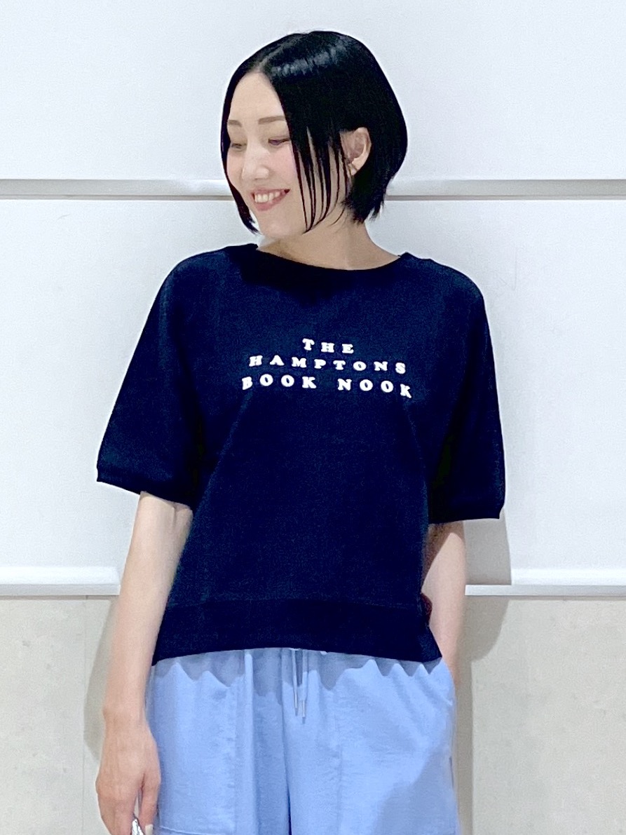 eriko さんの「Dessin｜【洗える】フロッキーロゴ裏毛プルオーバー」を使ったコーディネート