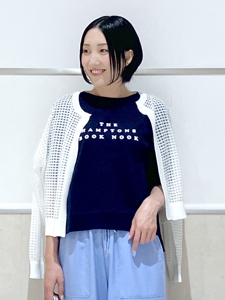 eriko さんの「Dessin｜【洗える】フロッキーロゴ裏毛プルオーバー」を使ったコーディネート