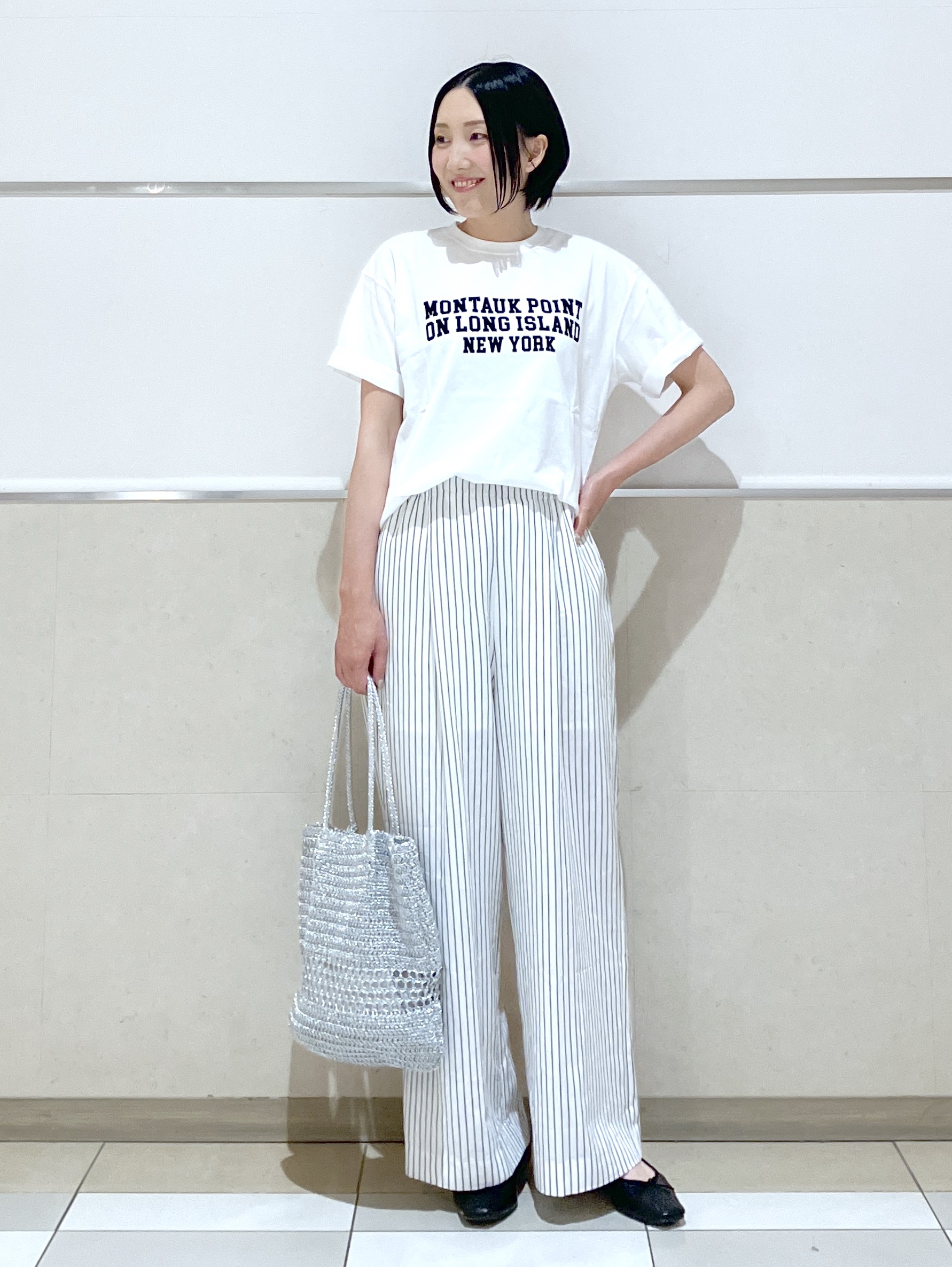 eriko さんの「Dessin｜【ユニセックス/洗える】オーガニックロゴTシャツ」を使ったコーディネート