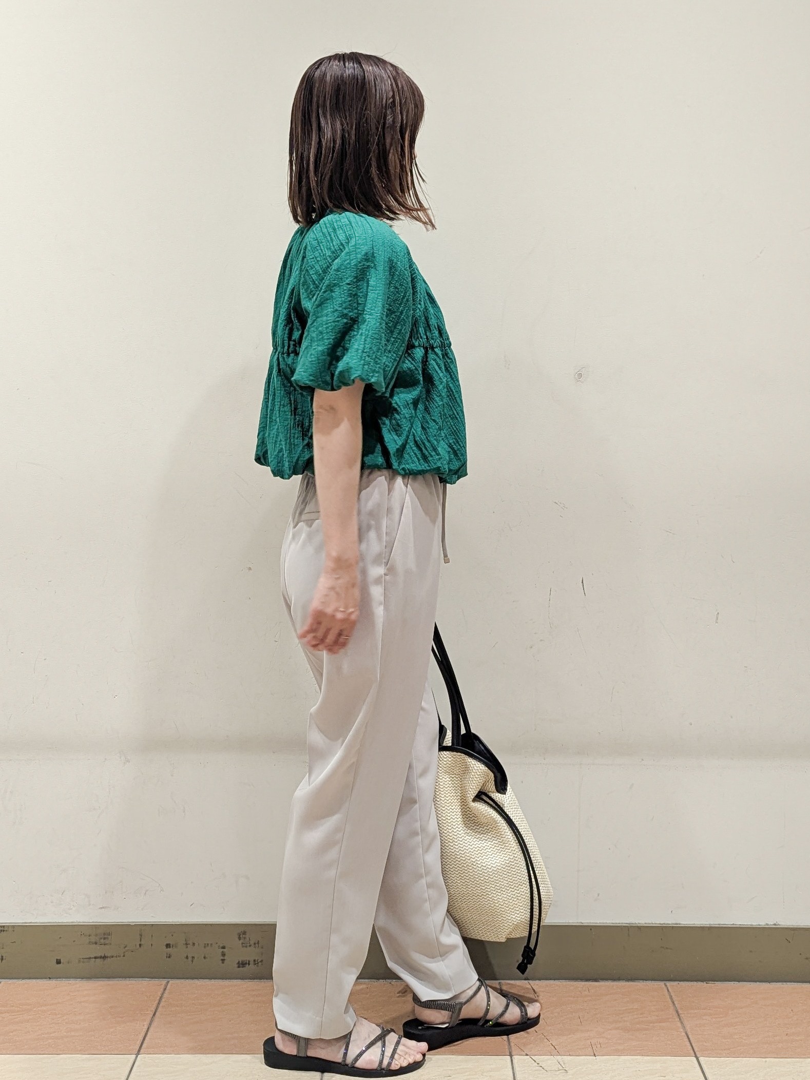 Miさんの「OPAQUE.CLIP｜バルーンデザインブラウス【洗濯機OK】」を使ったコーディネート