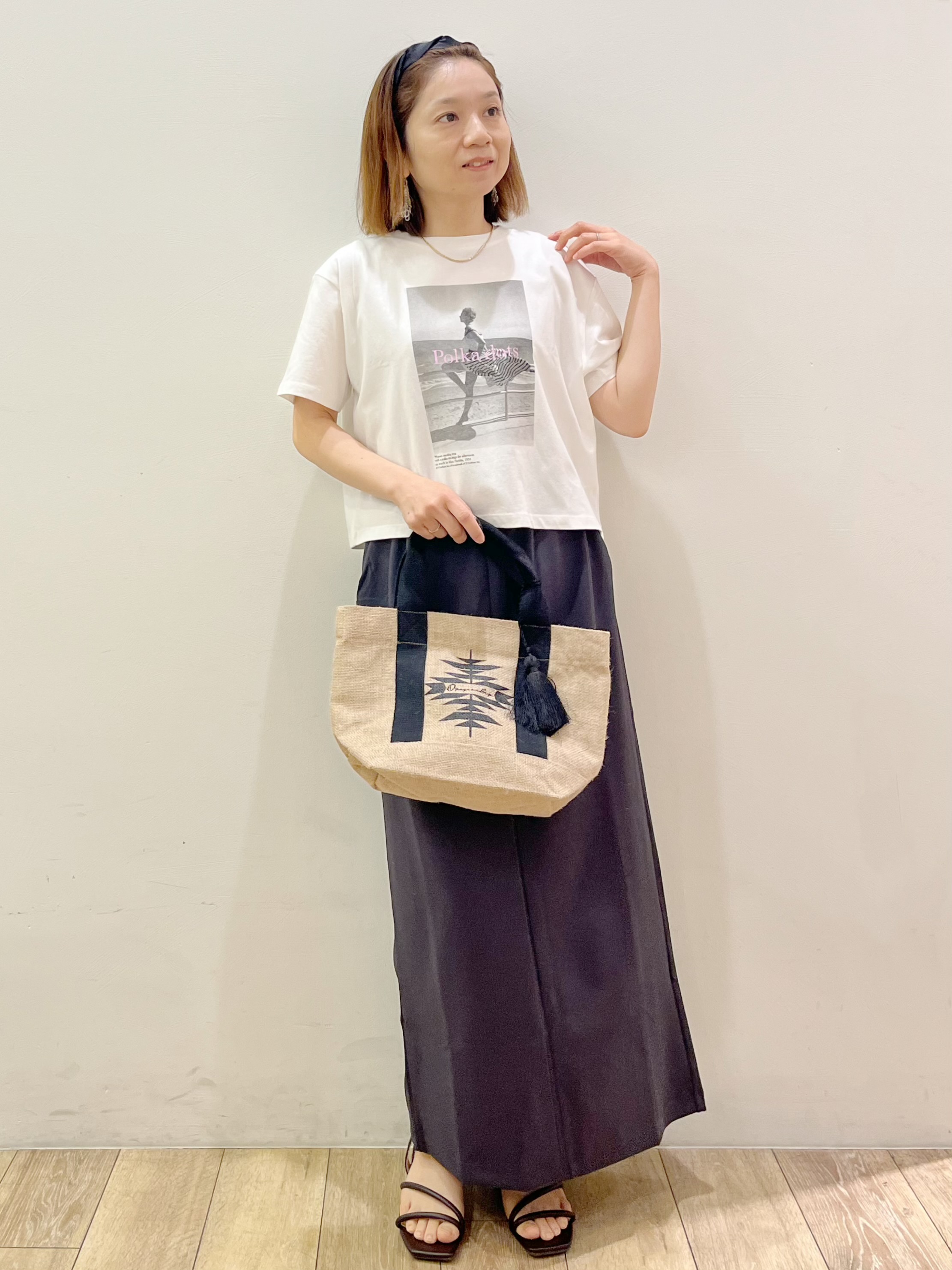 kcさんの「OPAQUE.CLIP｜【LIFE PICTURE COLLECTION】アソートフォトTシャツ」を使ったコーディネート