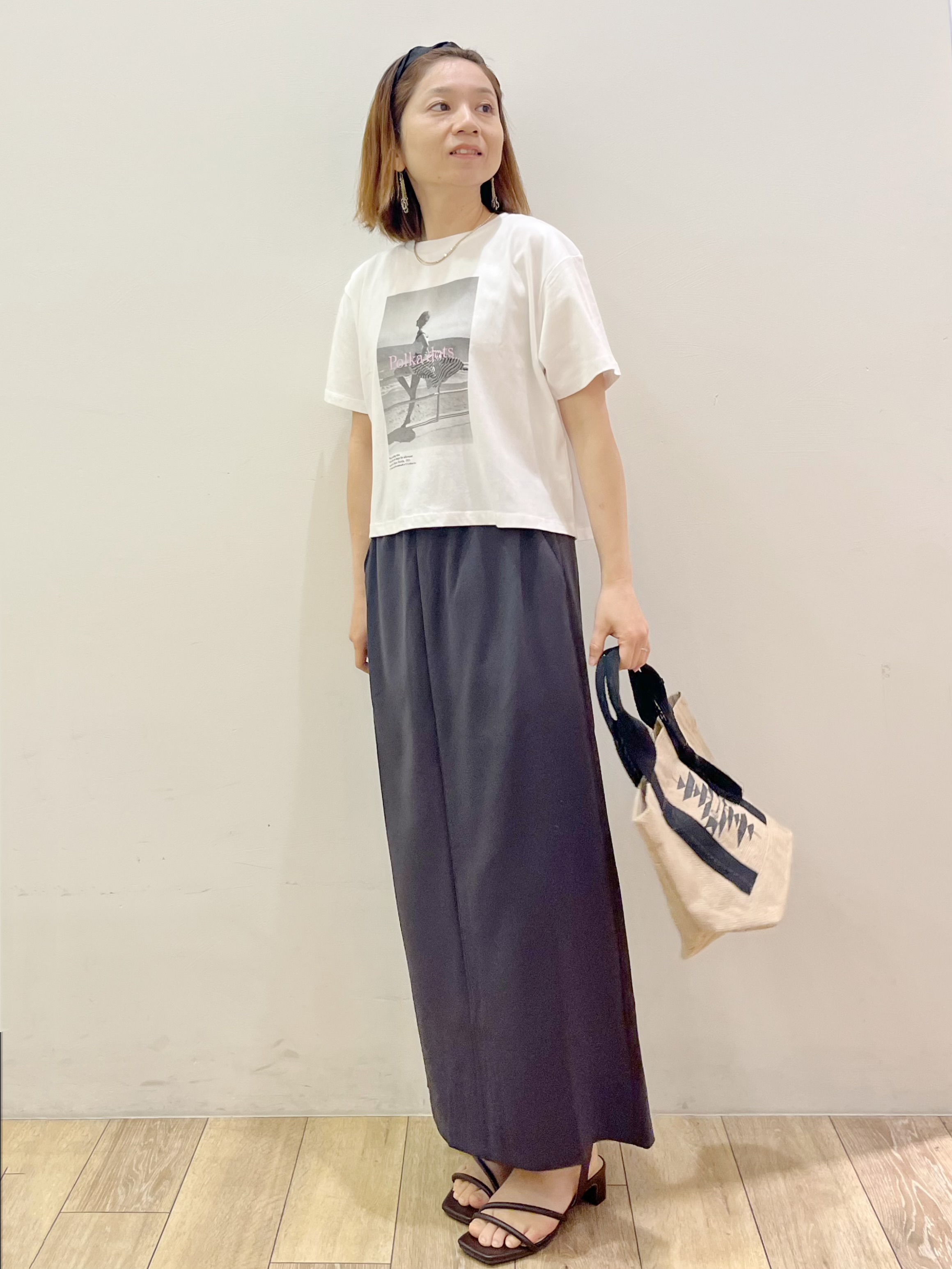 kcさんの「OPAQUE.CLIP｜【LIFE PICTURE COLLECTION】アソートフォトTシャツ」を使ったコーディネート