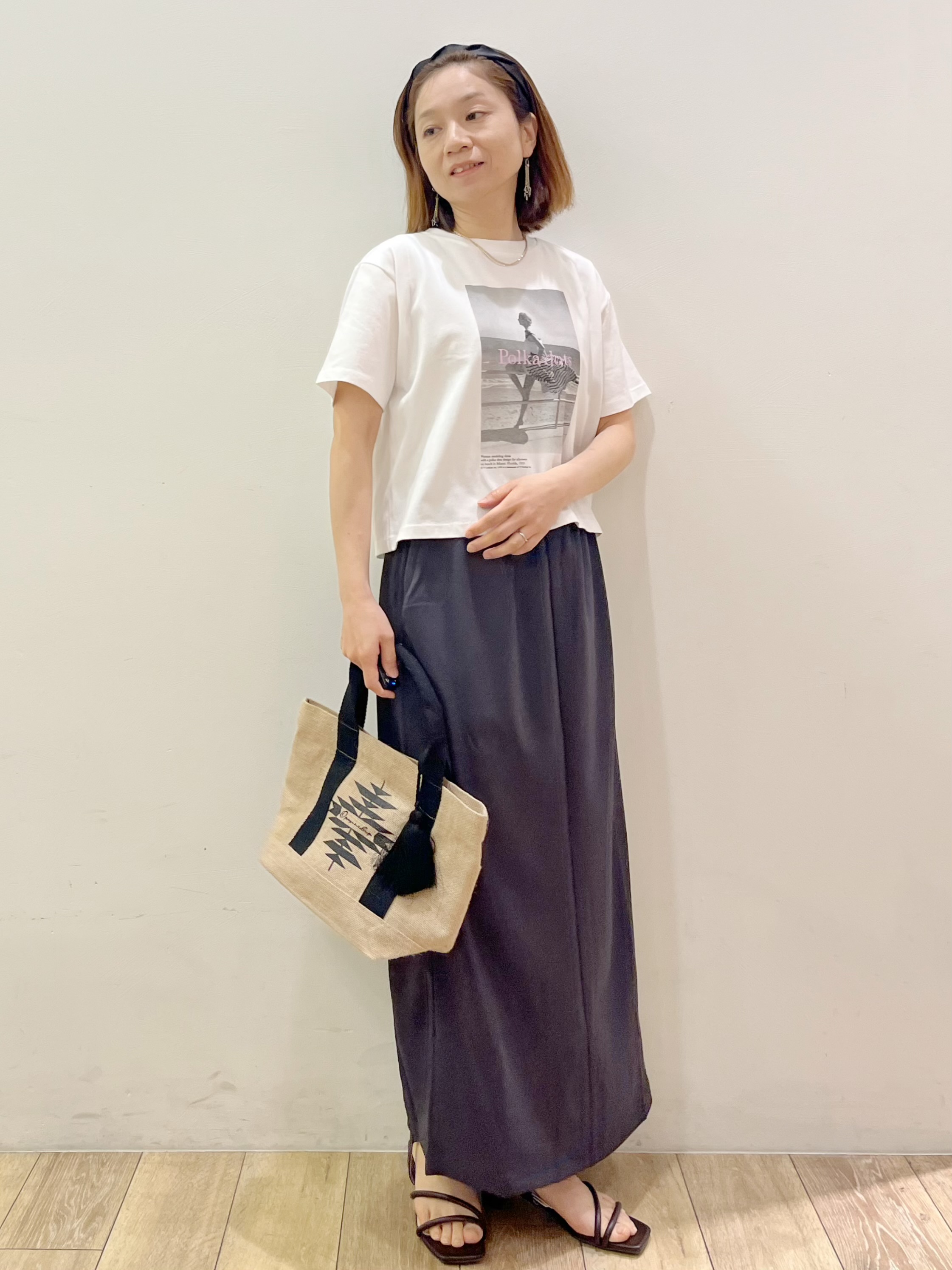 kcさんの「OPAQUE.CLIP｜【LIFE PICTURE COLLECTION】アソートフォトTシャツ」を使ったコーディネート
