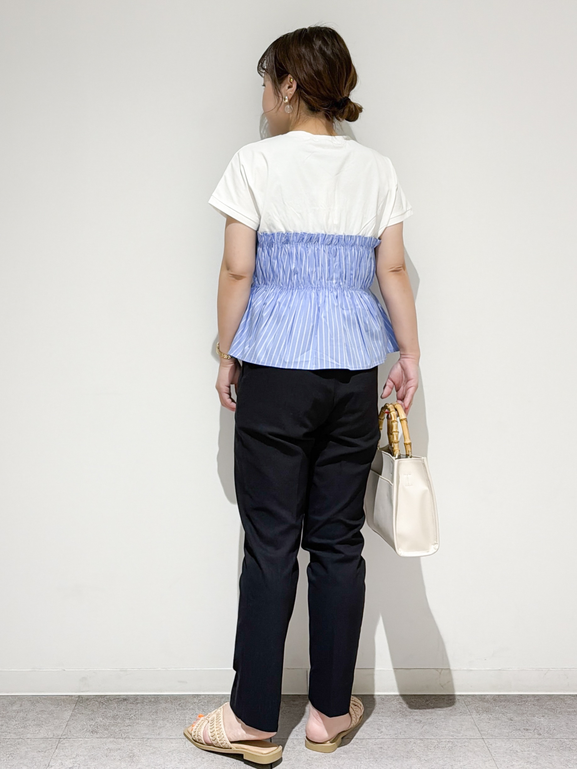 すずママさんの「OPAQUE.CLIP｜ビスチェドッキングTシャツ【洗濯機OK】」を使ったコーディネート