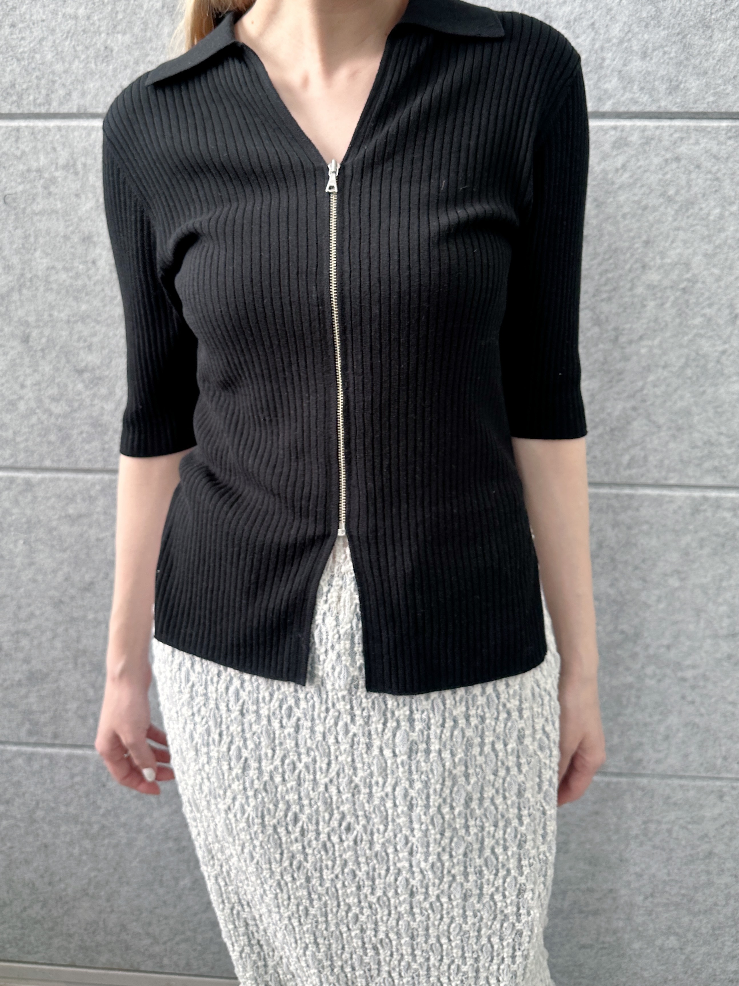 Buyer sakkoさんの「CODE A｜rib zip cardigan」を使ったコーディネート