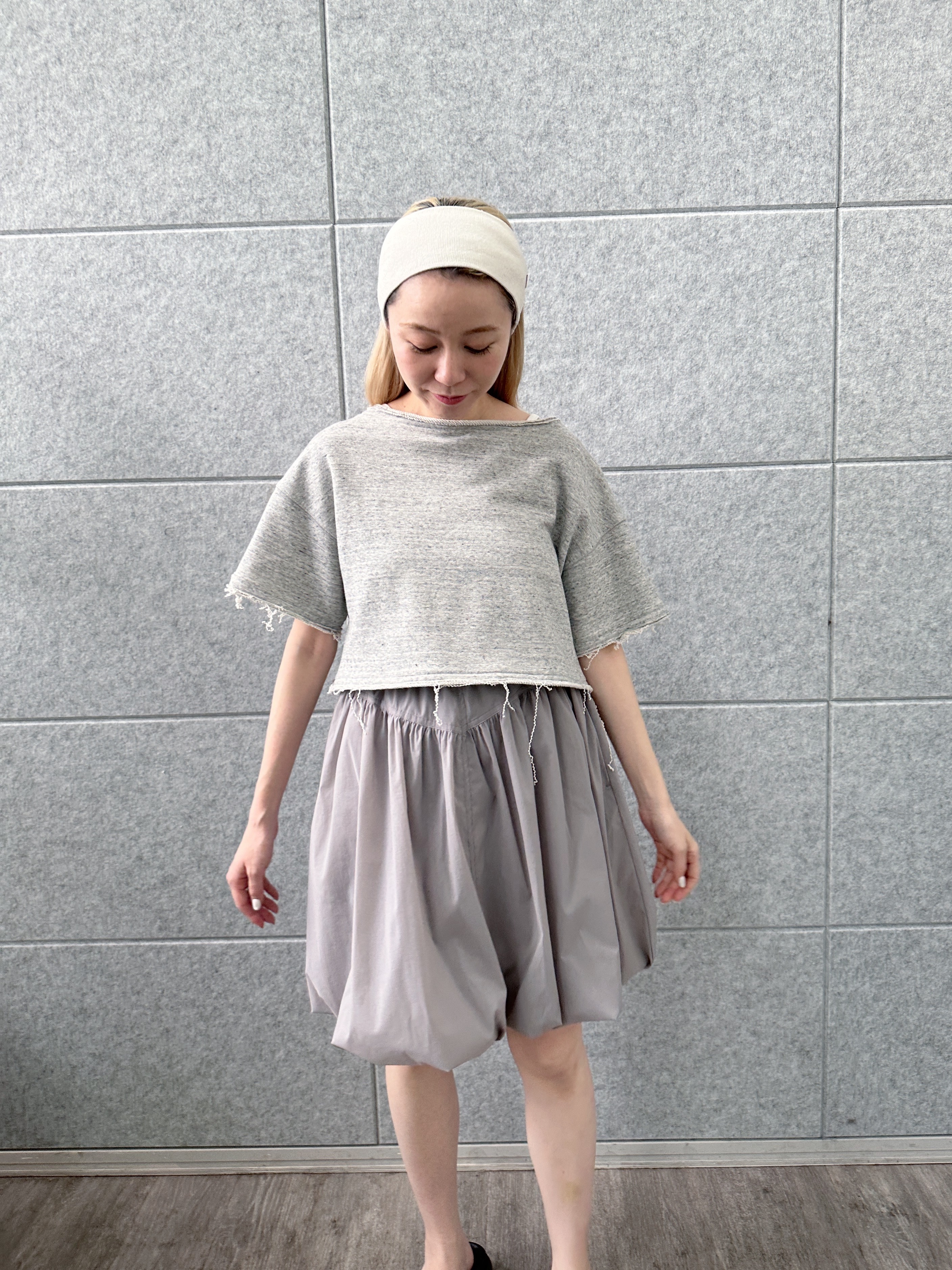 Buyer sakkoさんの「CODE A｜back open half－sleeve sweat」を使ったコーディネート