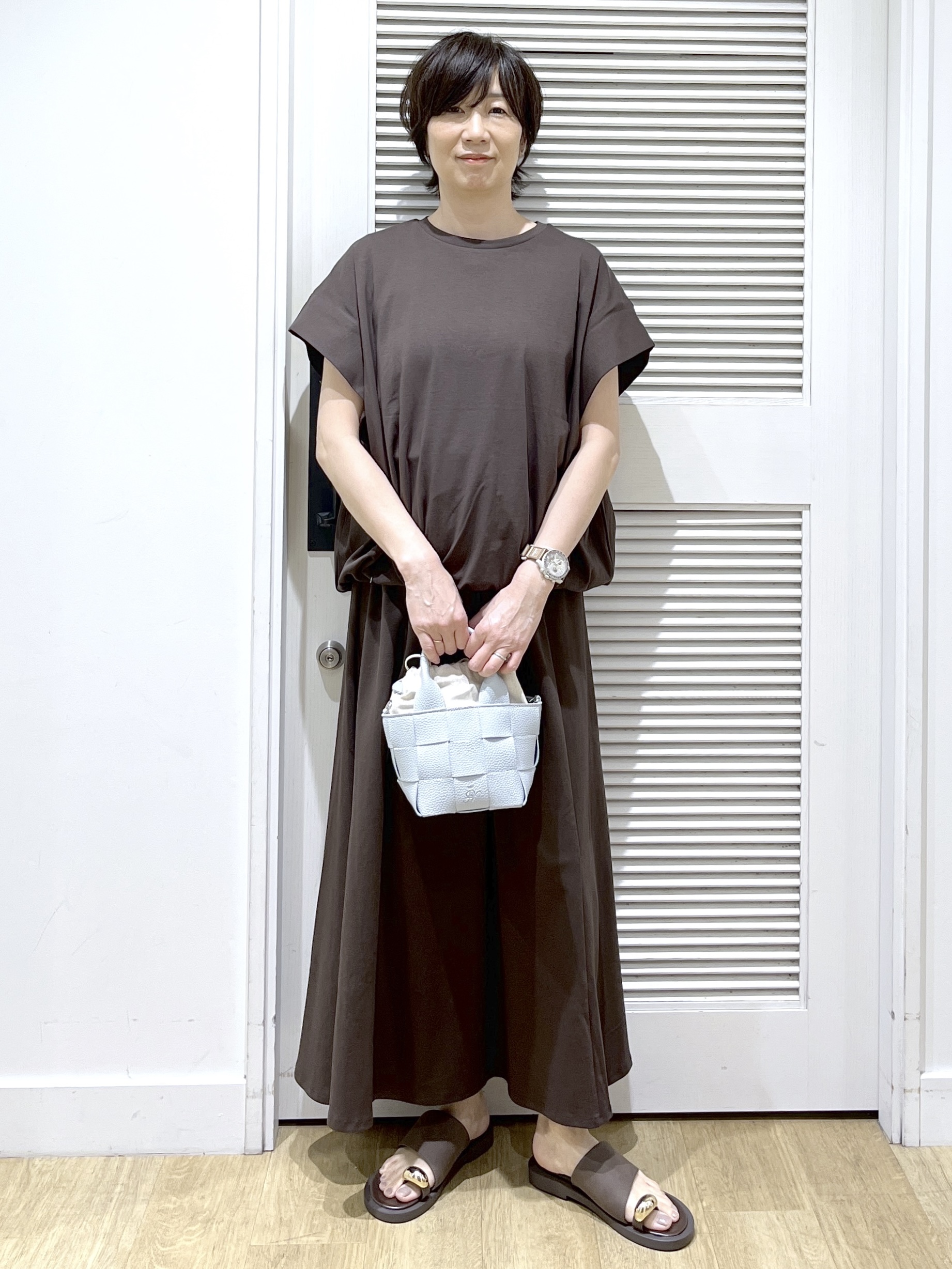 Miyazakiさんの「Dessin｜【2点セット/汗シミ防止】ミニ裏毛セットアップ」を使ったコーディネート