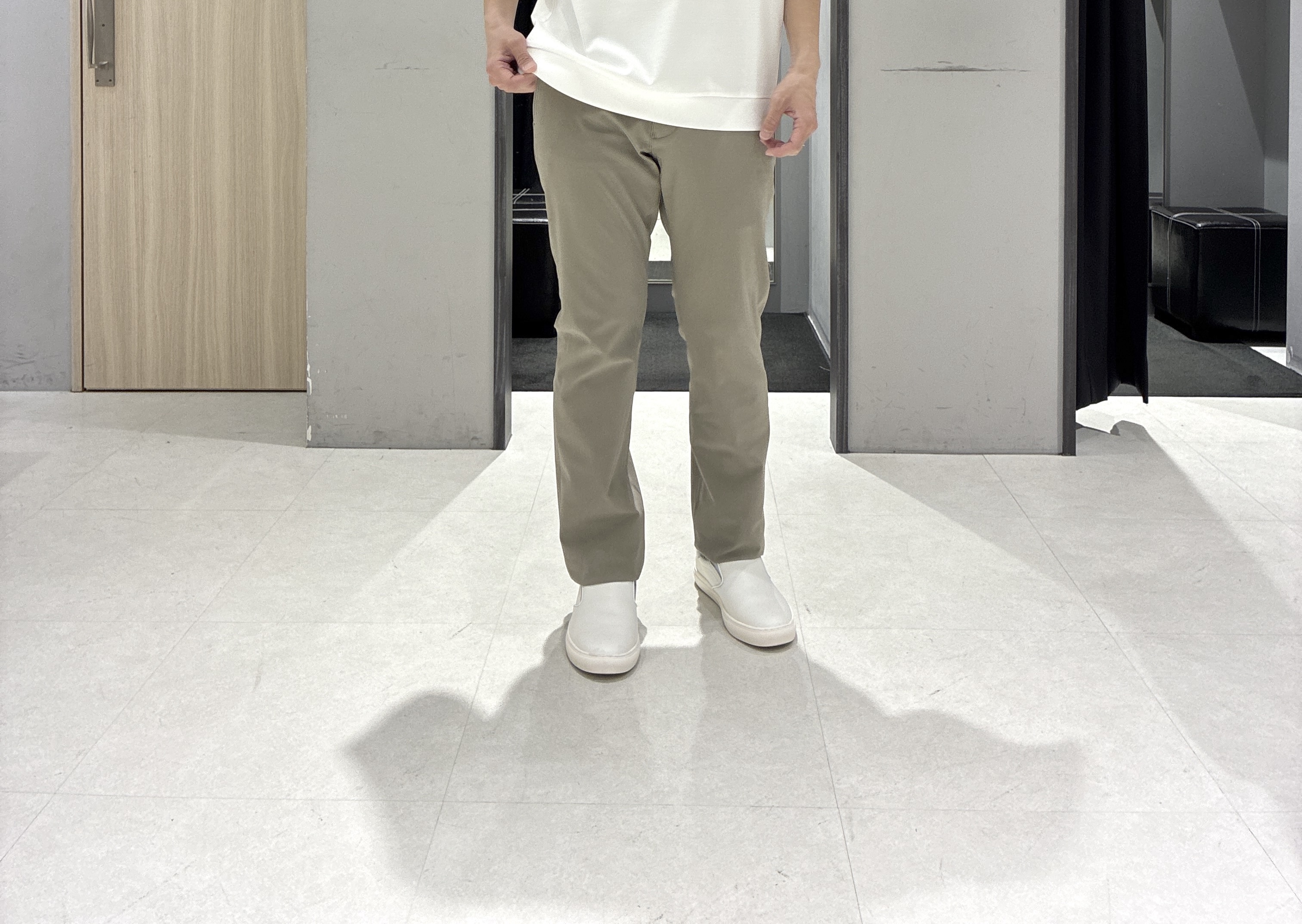 わいずみさんの「TAKEO KIKUCHI｜【通気性】トリコットサッカー オープンカラー シャツ」を使ったコーディネート