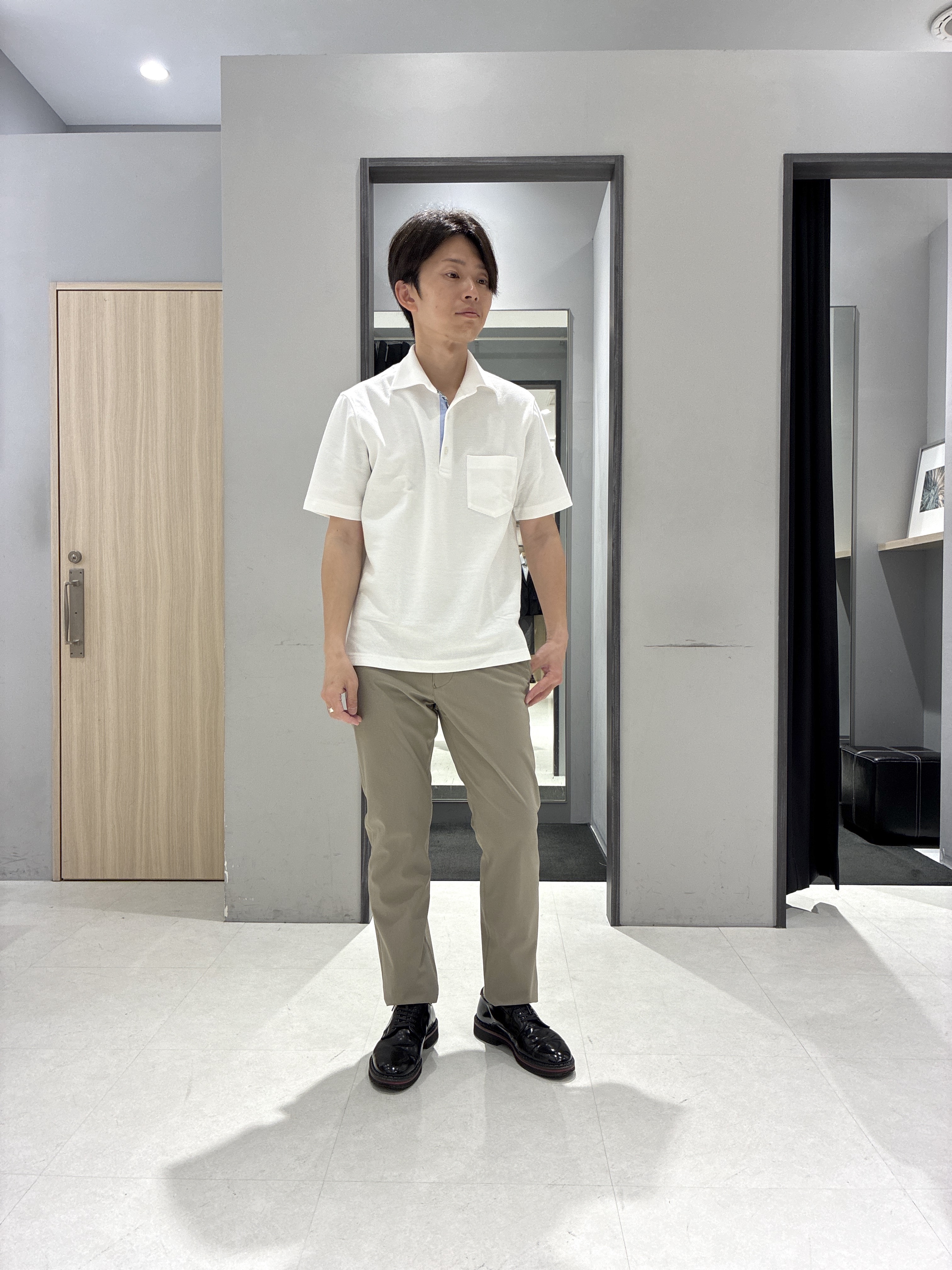 わいずみさんの「TAKEO KIKUCHI｜【撥水・洗える・シワになりにくい】 リランチェ（R） シャツ」を使ったコーディネート