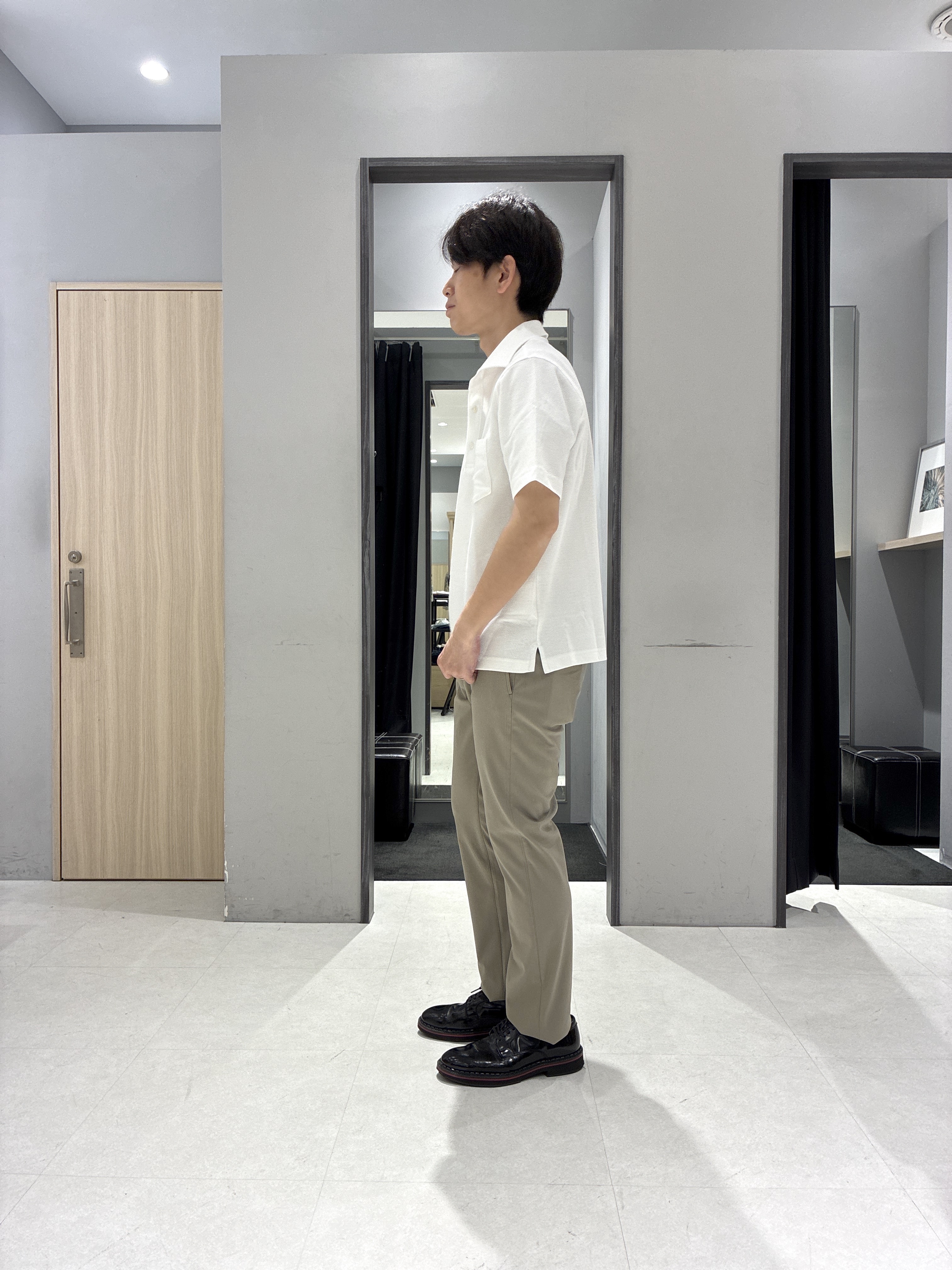 わいずみさんの「TAKEO KIKUCHI｜【撥水・洗える・シワになりにくい】 リランチェ（R） シャツ」を使ったコーディネート
