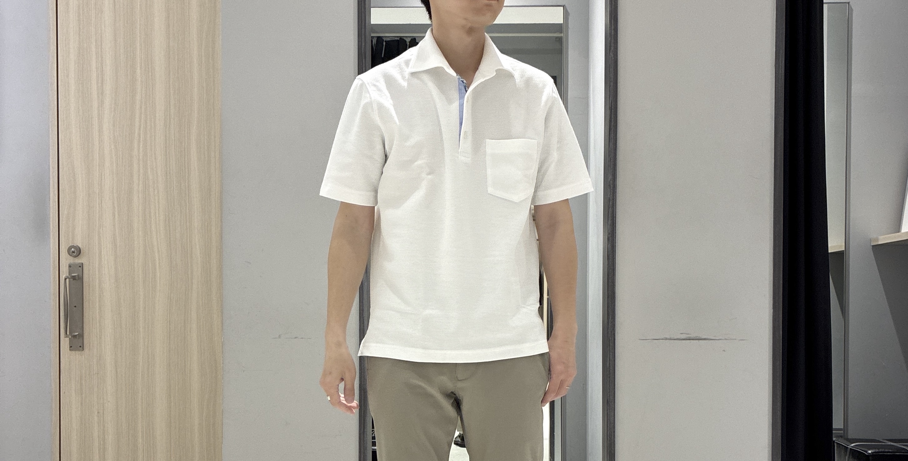 わいずみさんの「TAKEO KIKUCHI｜【撥水・洗える・シワになりにくい】 リランチェ（R） シャツ」を使ったコーディネート