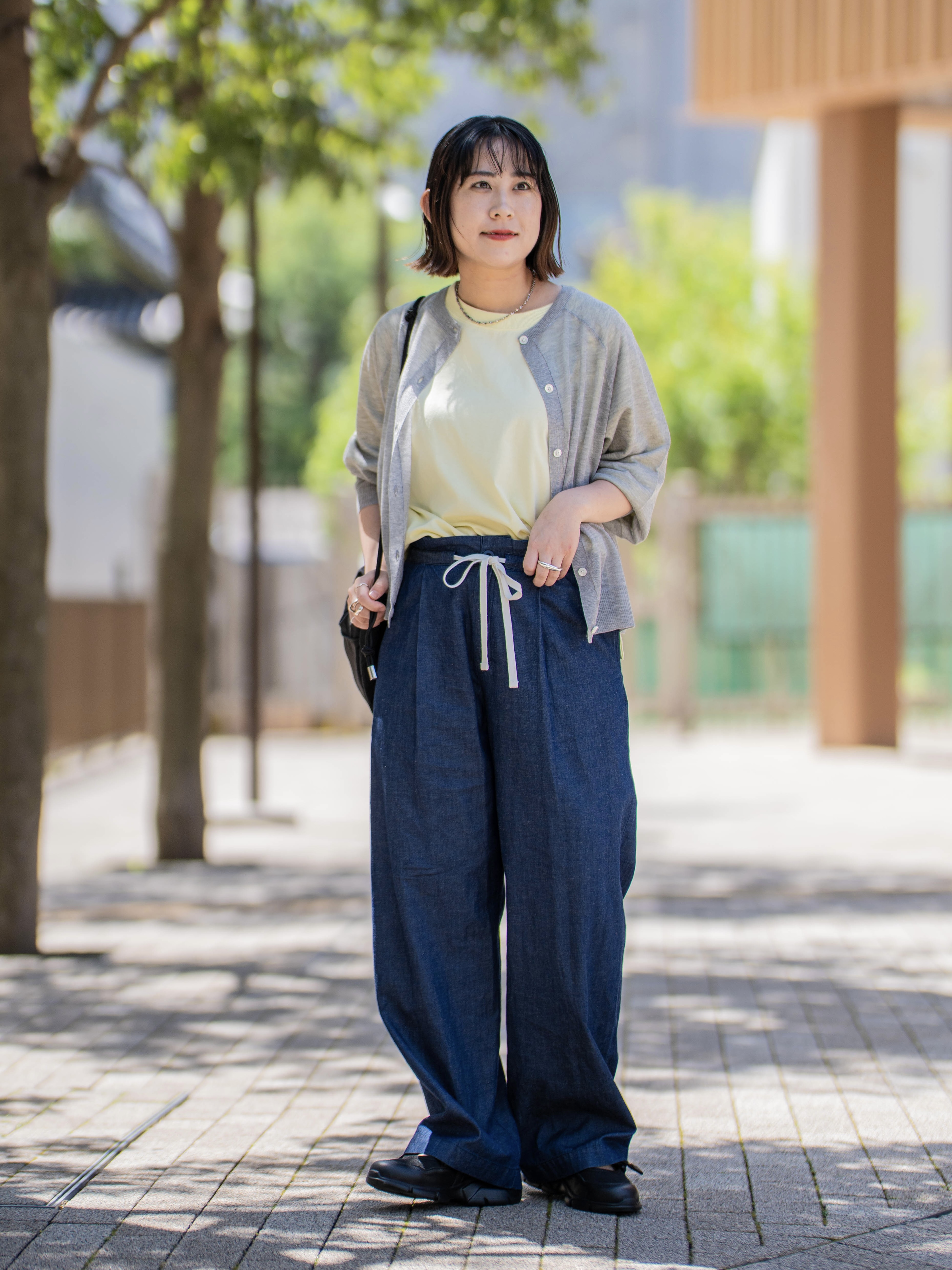 Hirokaさんの「Dessin｜お守りカーディガン -ウォッシャブル-」を使ったコーディネート