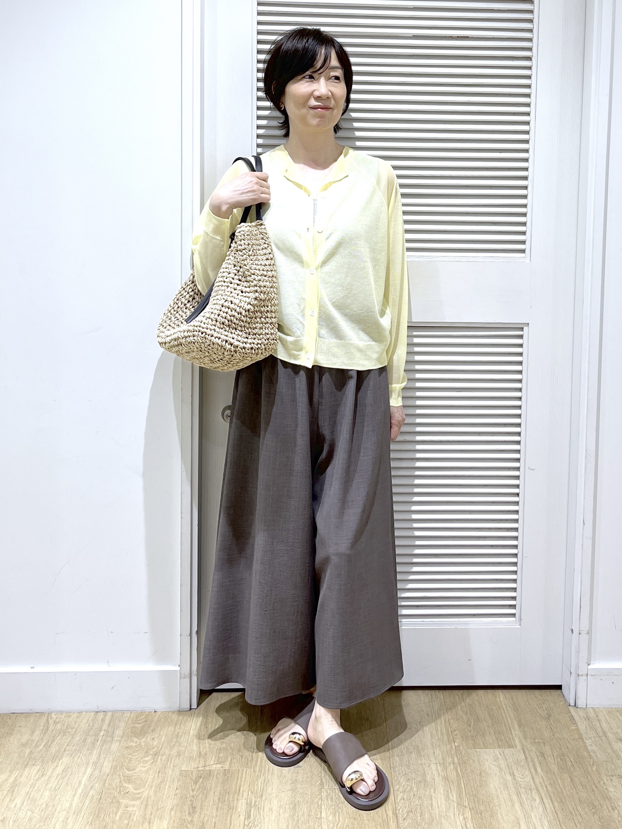 Miyazakiさんの「Dessin｜お守りカーディガン -ウォッシャブル-」を使ったコーディネート