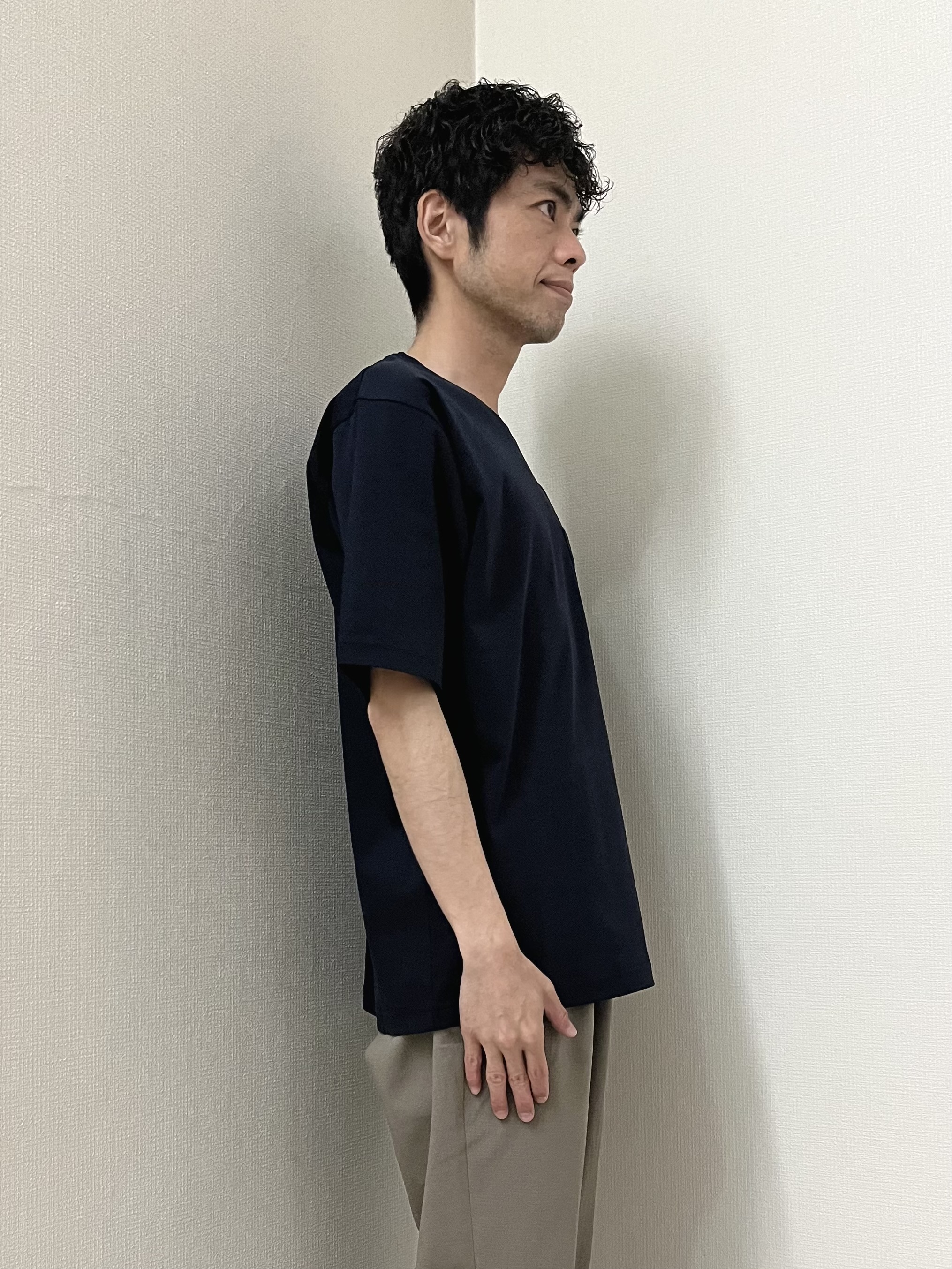 URAさんの「TAKEO KIKUCHI｜【吸汗速乾】タイル柄プリント 半袖シャツ」を使ったコーディネート