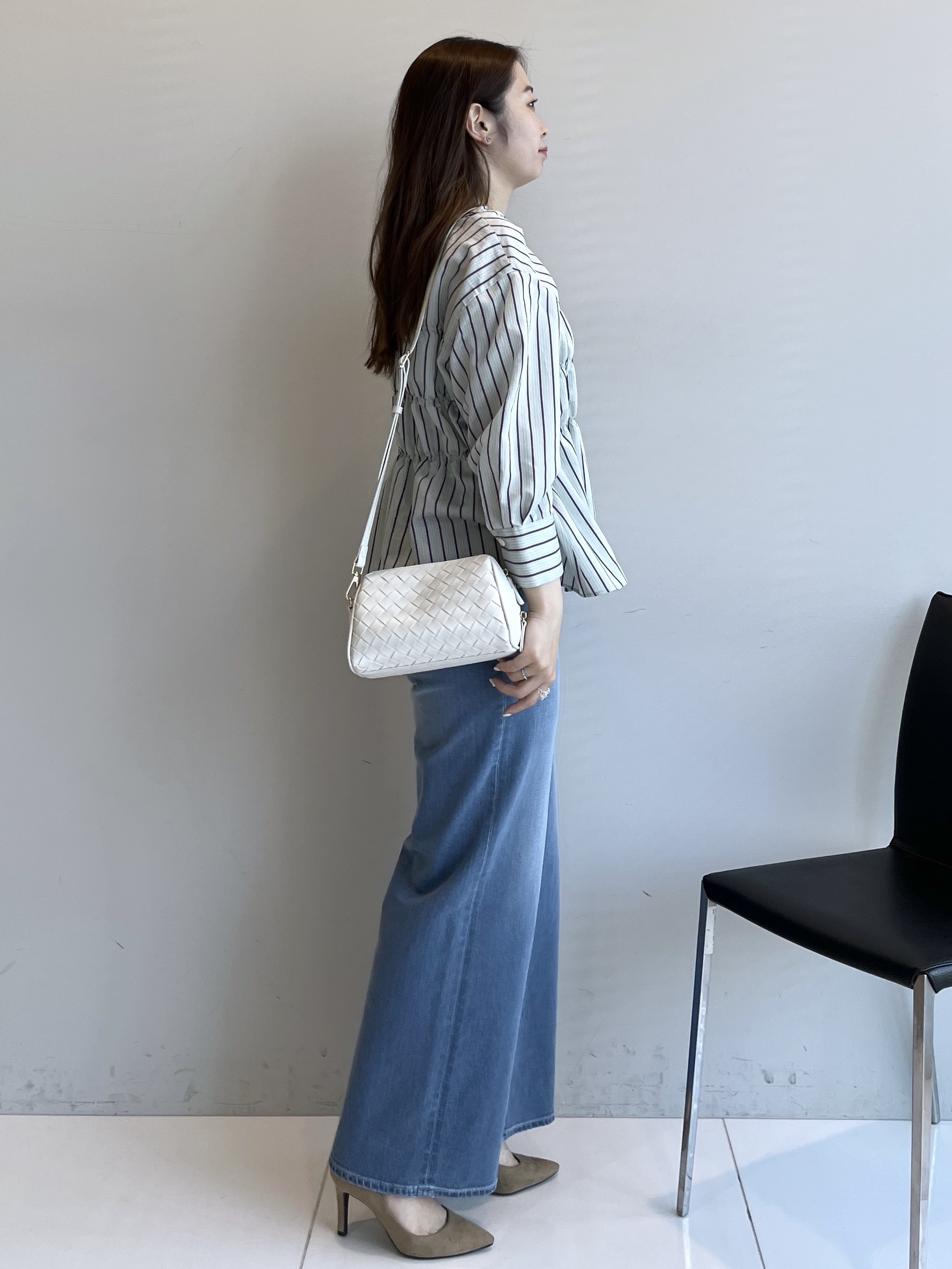 Saekoさんの「UNTITLED｜ストライプシャーリングブラウス」を使ったコーディネート