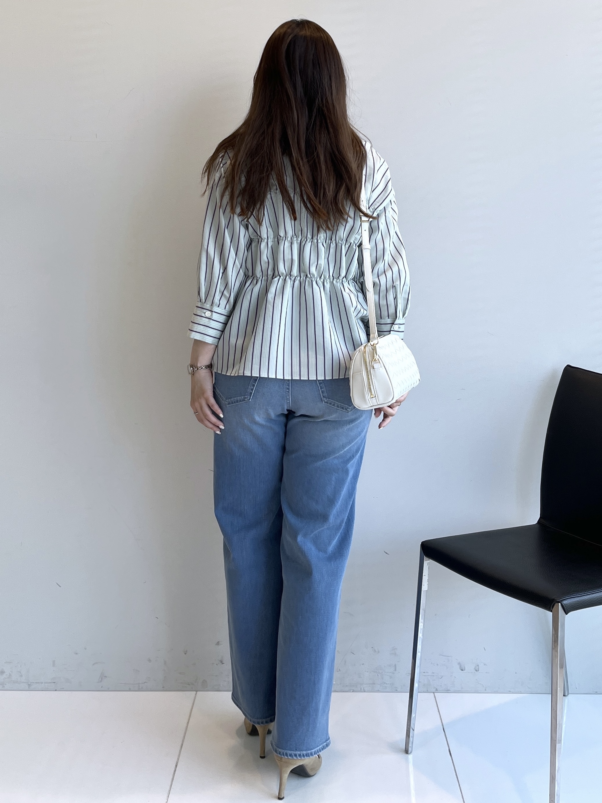Saekoさんの「UNTITLED｜ストライプシャーリングブラウス」を使ったコーディネート