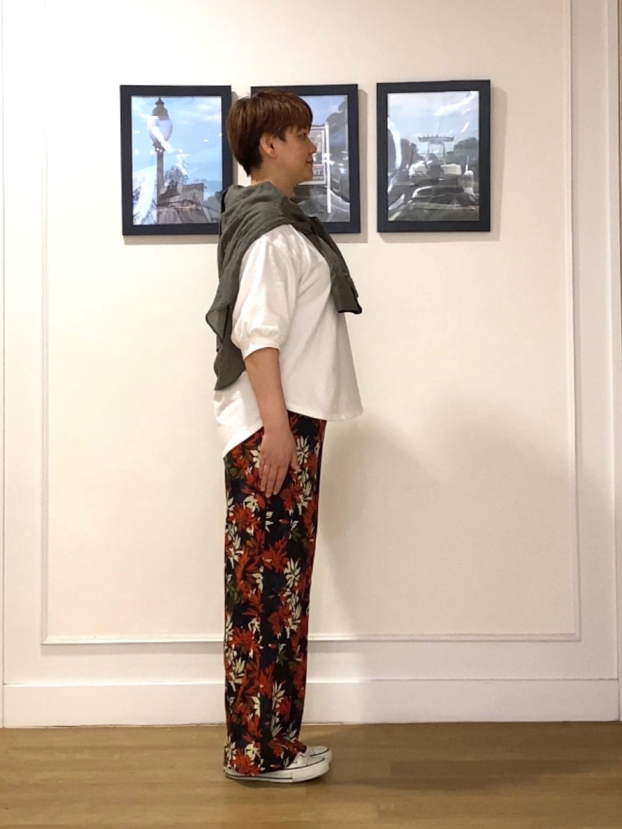 Hiroさんの「Dessin｜【洗える】シアーカラーシャツ」を使ったコーディネート
