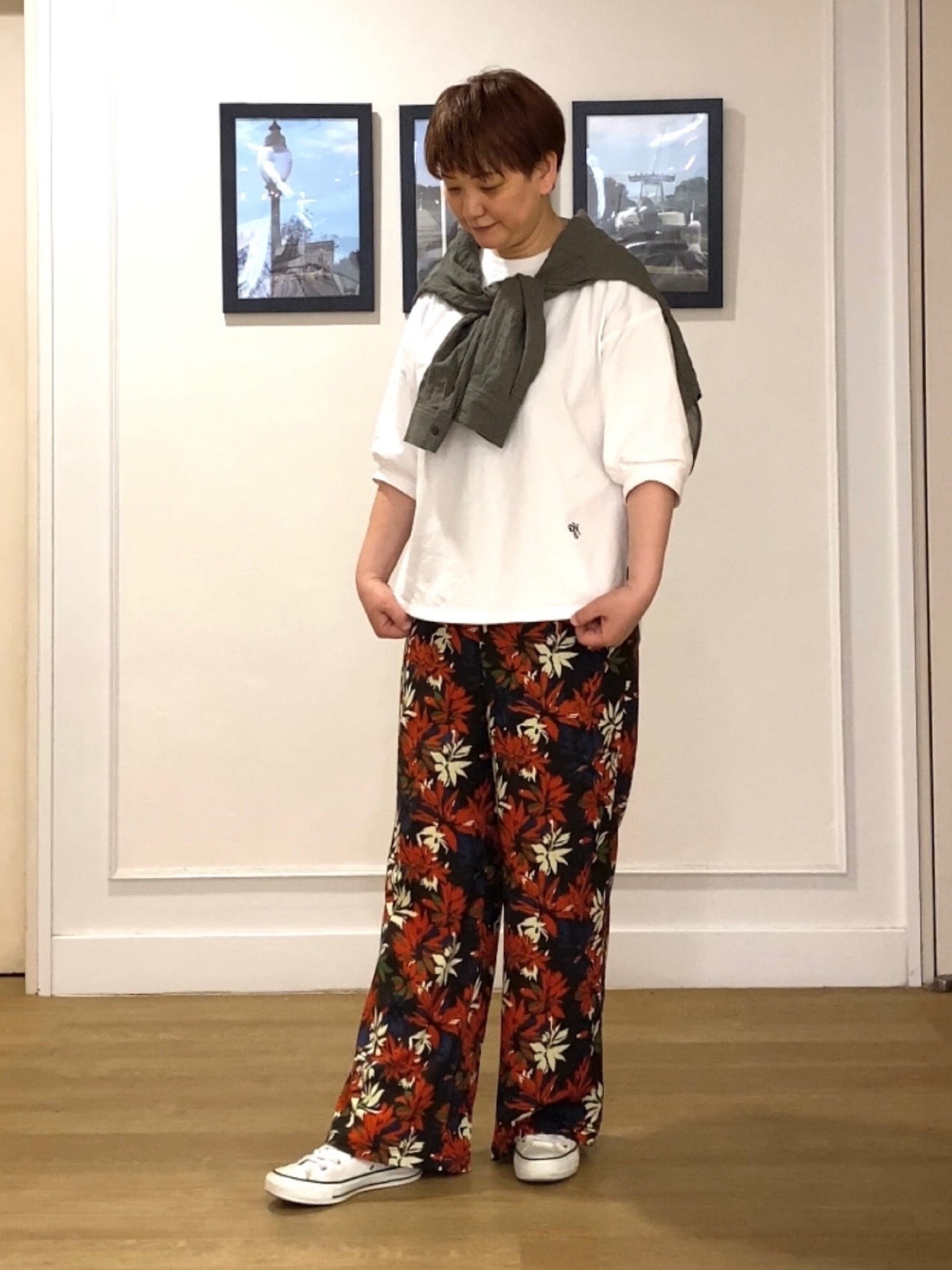 Hiroさんの「Dessin｜【洗える】シアーカラーシャツ」を使ったコーディネート