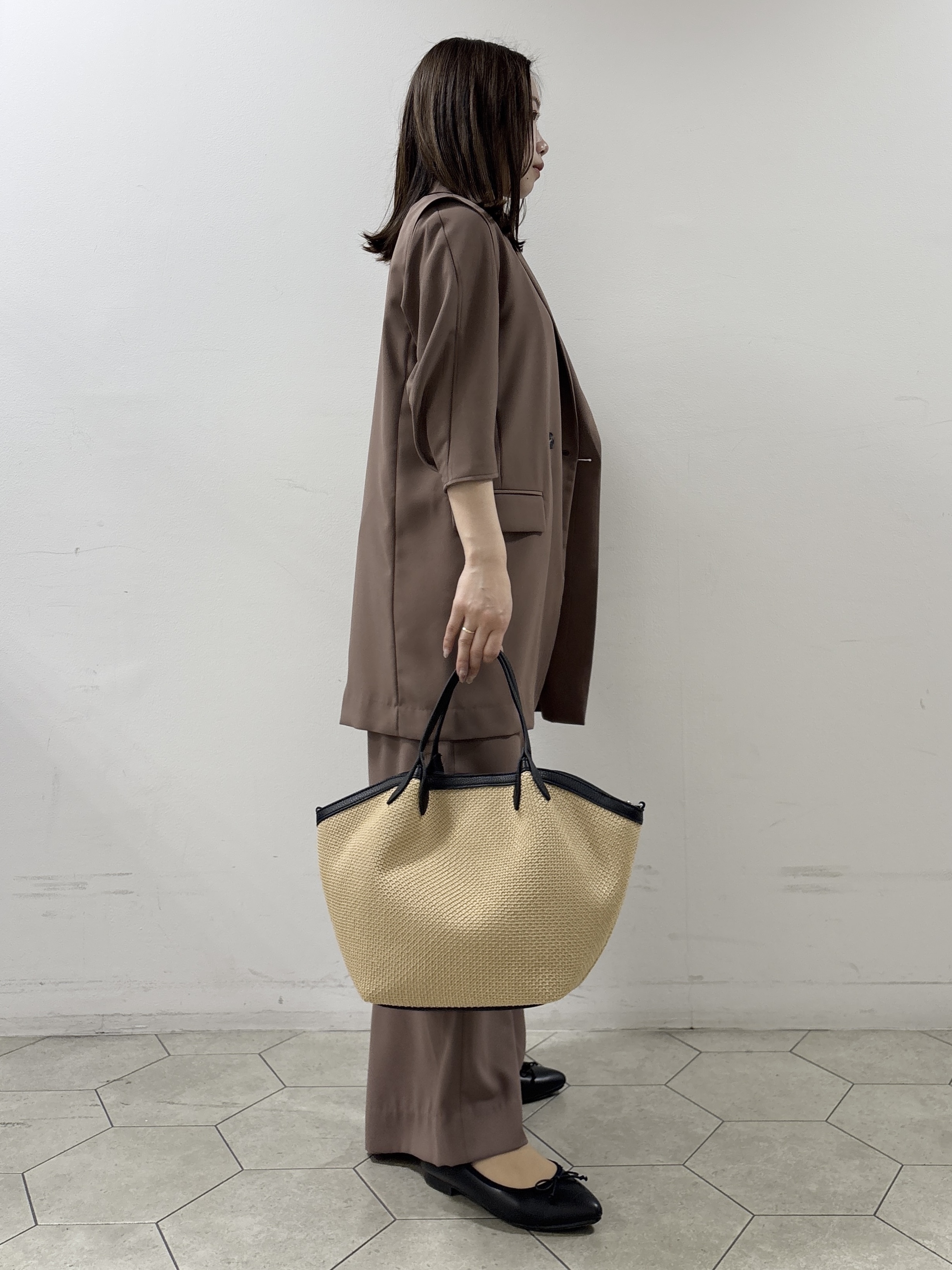 kahoさんの「INDIVI｜【接触冷感／透湿／着る日傘】颯爽ジレジャケット」を使ったコーディネート