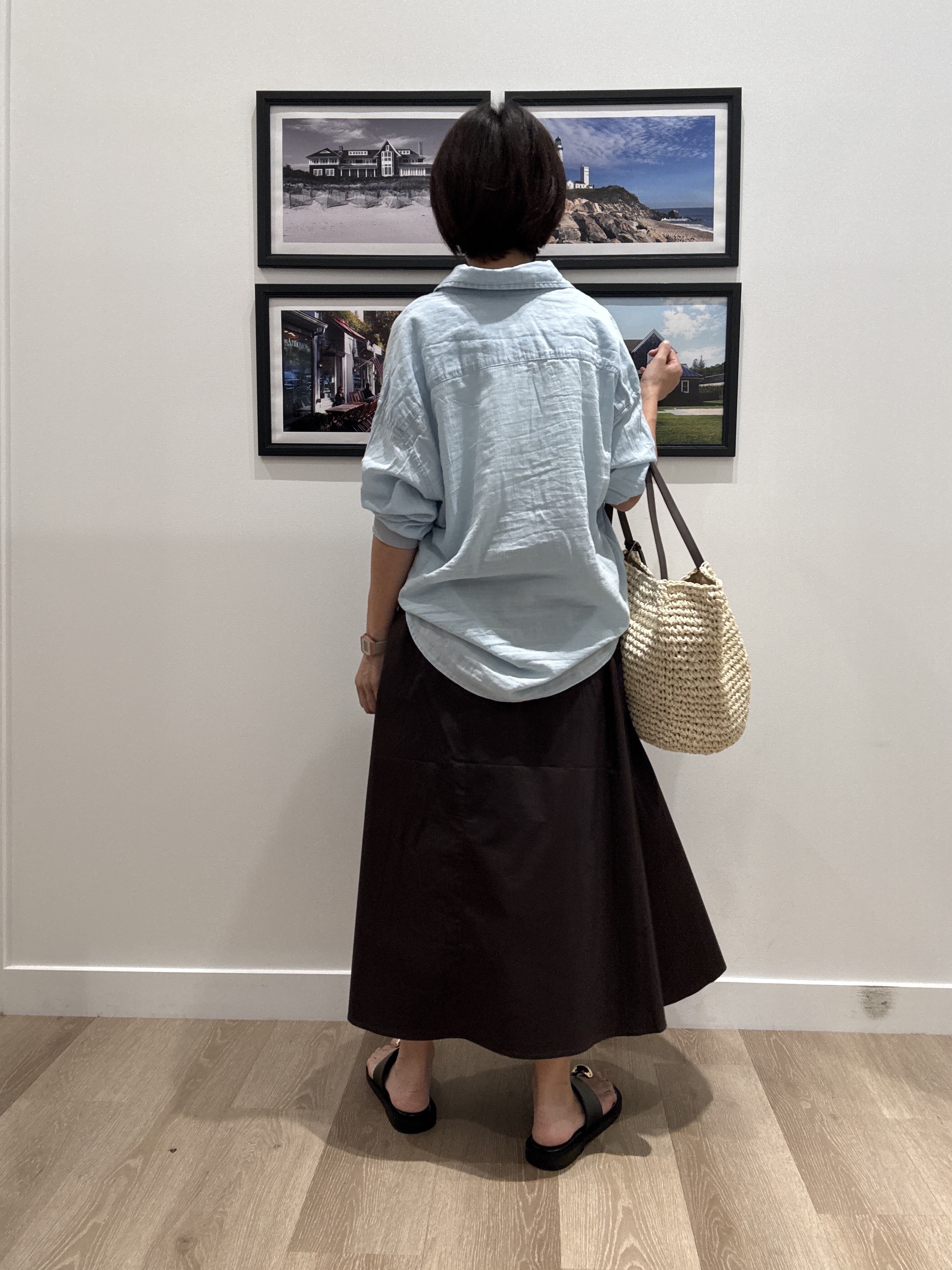Naoさんの「Dessin｜【セットアップ可/洗える】2オンスシアーデニムシャツ」を使ったコーディネート