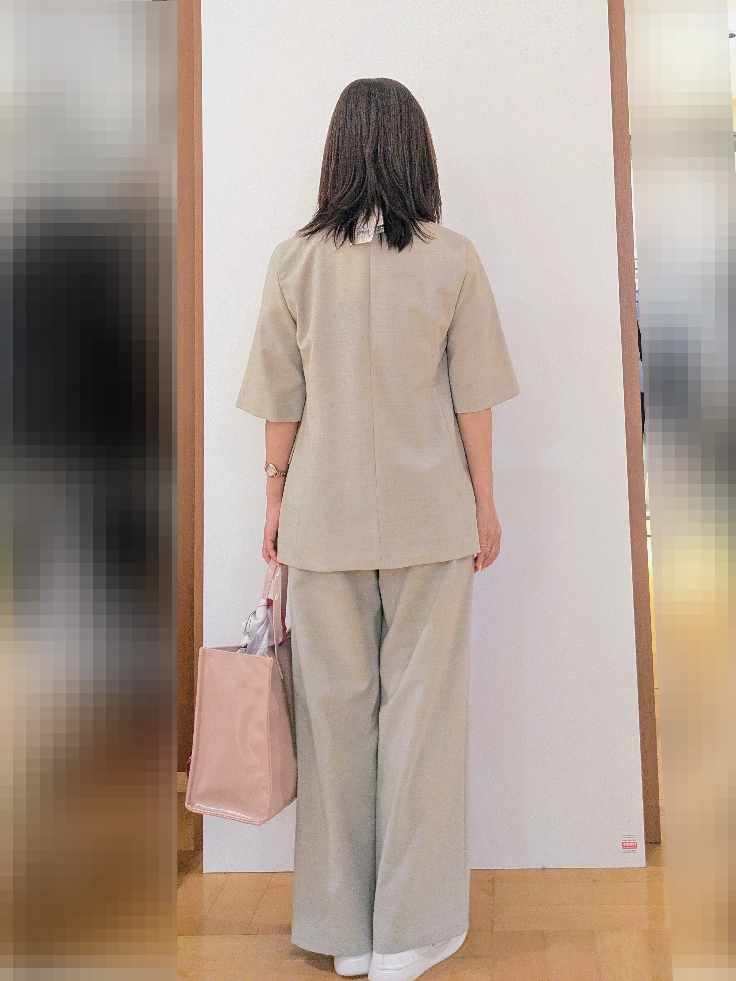 laverさんの「UNTITLED｜【シワになりにくい/セットアップ可/接触冷感】ハーフスリーブジャケット」を使ったコーディネート