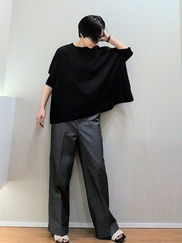ミズタさんの「UNTITLED｜【アンサンブル可/洗える】シアーレーヨンニット」を使ったコーディネート