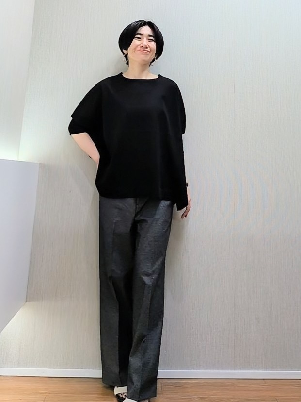 ミズタさんの「UNTITLED｜【アンサンブル可/洗える】シアーレーヨンニット」を使ったコーディネート