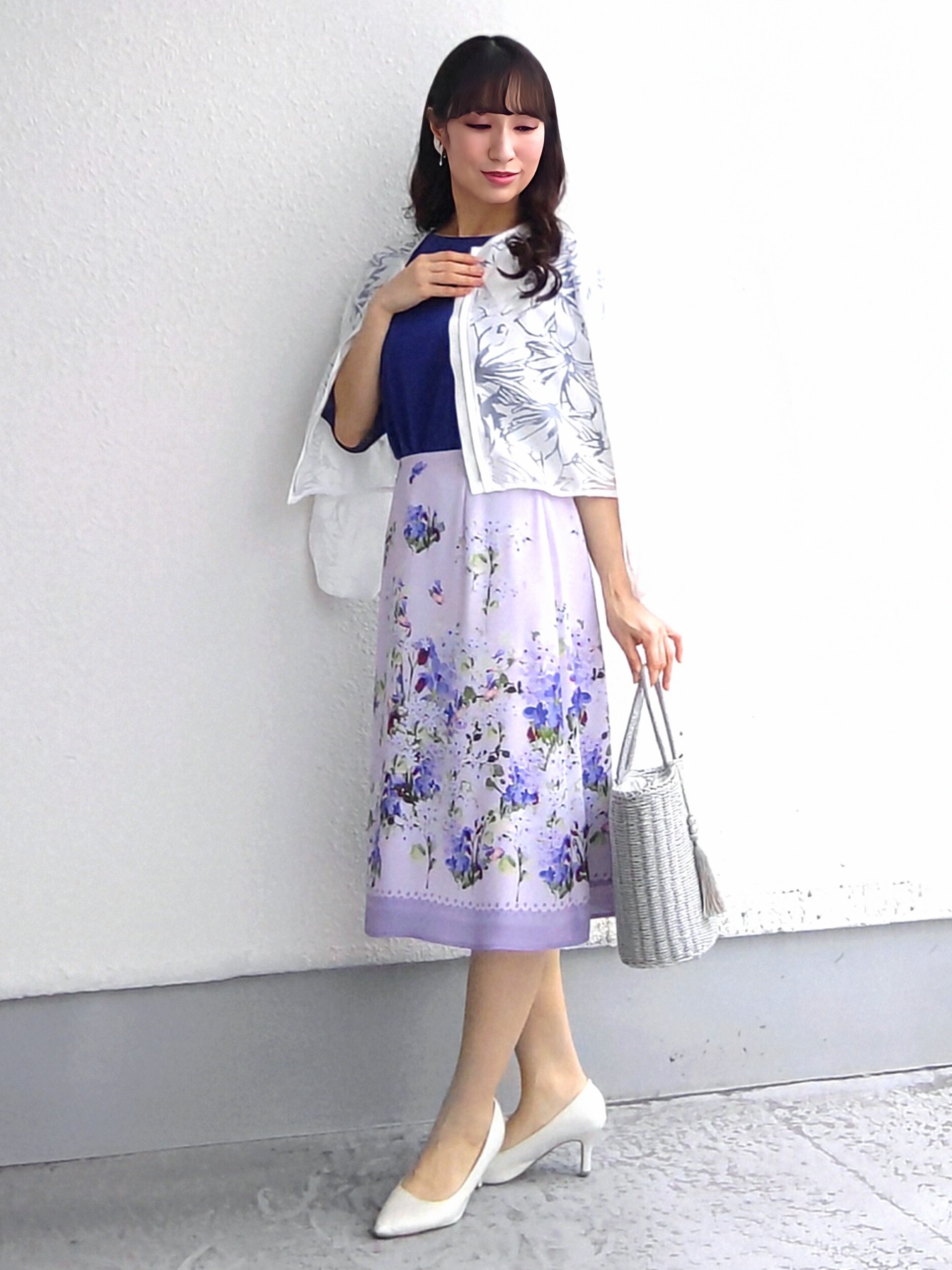 keinaさんの「SunaUna｜多色花柄プリントスカート」を使ったコーディネート