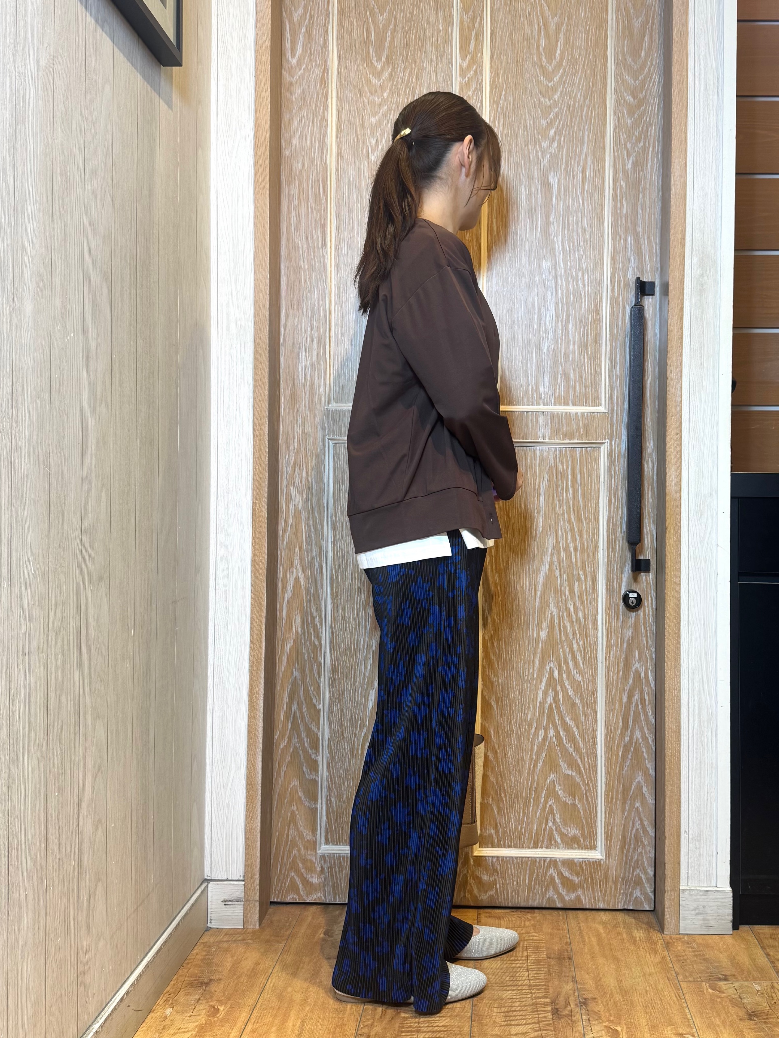 KAORIさんの「SHOO･LA･RUE｜【UV/S-LL】着ごこちなめらか カノコ編みカーディガン」を使ったコーディネート