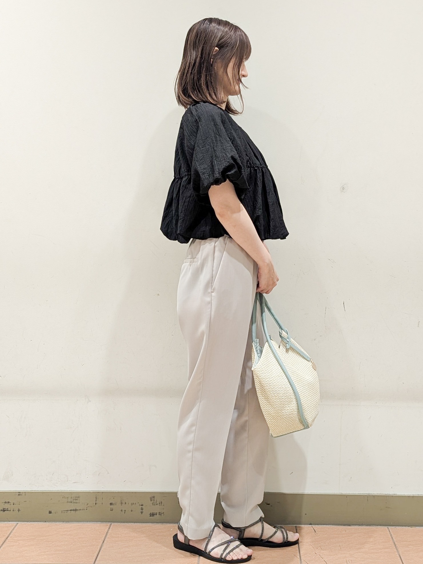 Miさんの「OPAQUE.CLIP｜バルーンデザインブラウス【洗濯機OK】」を使ったコーディネート