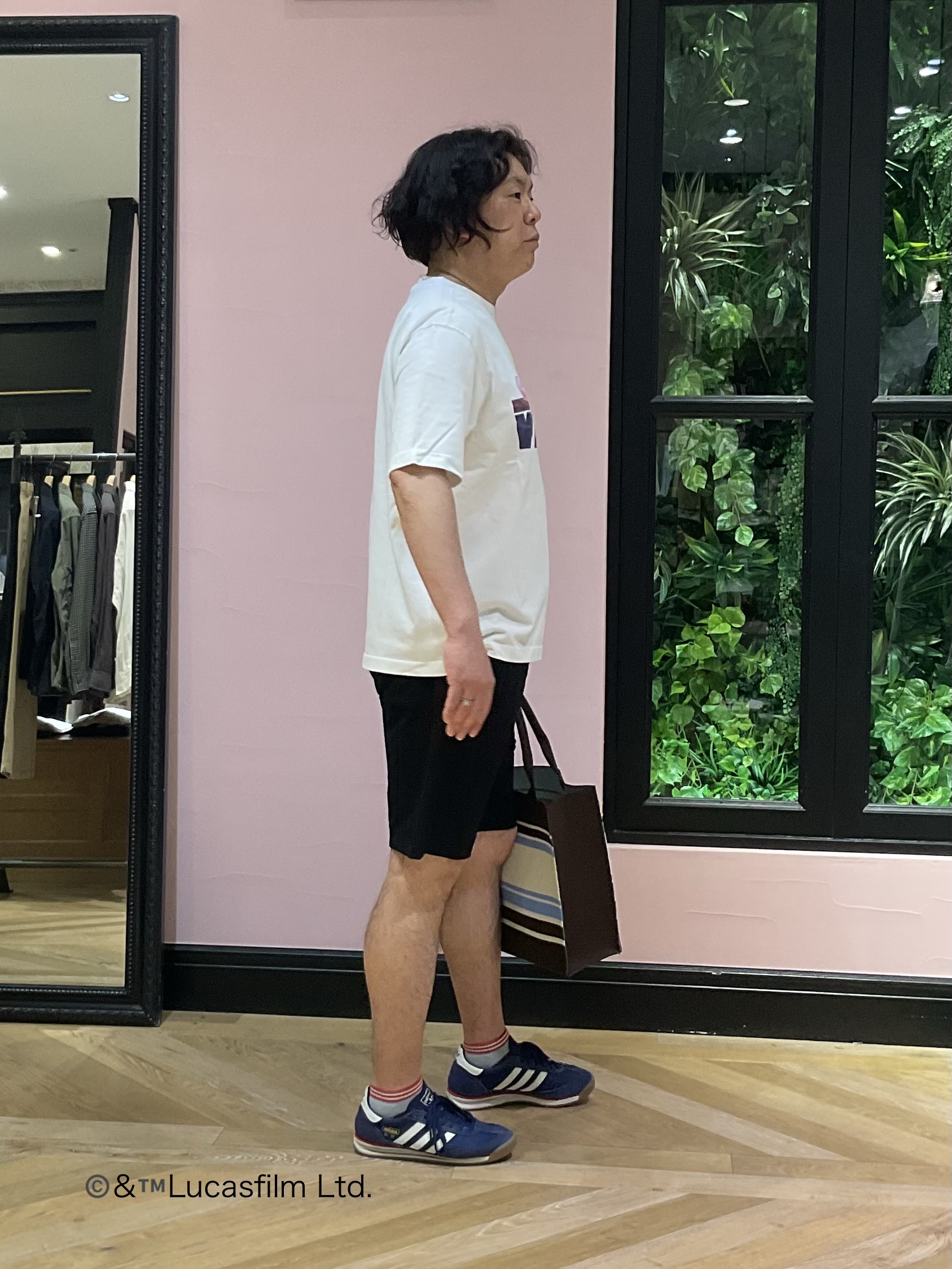 Nagaseさんの「DRESSTERIOR｜◆【接触冷感】STAR WARS ロゴTシャツ」を使ったコーディネート