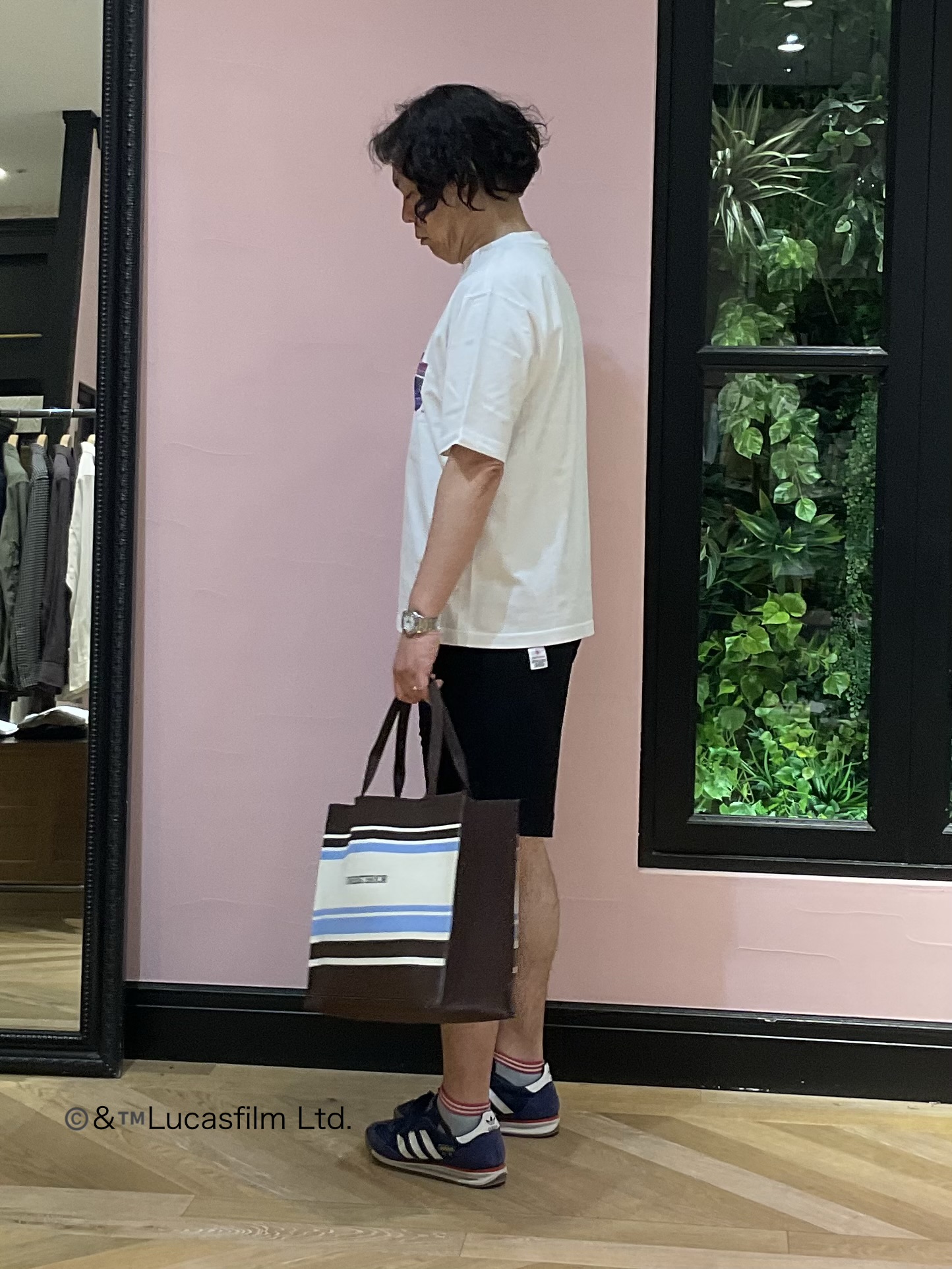 Nagaseさんの「DRESSTERIOR｜◆【接触冷感】STAR WARS ロゴTシャツ」を使ったコーディネート