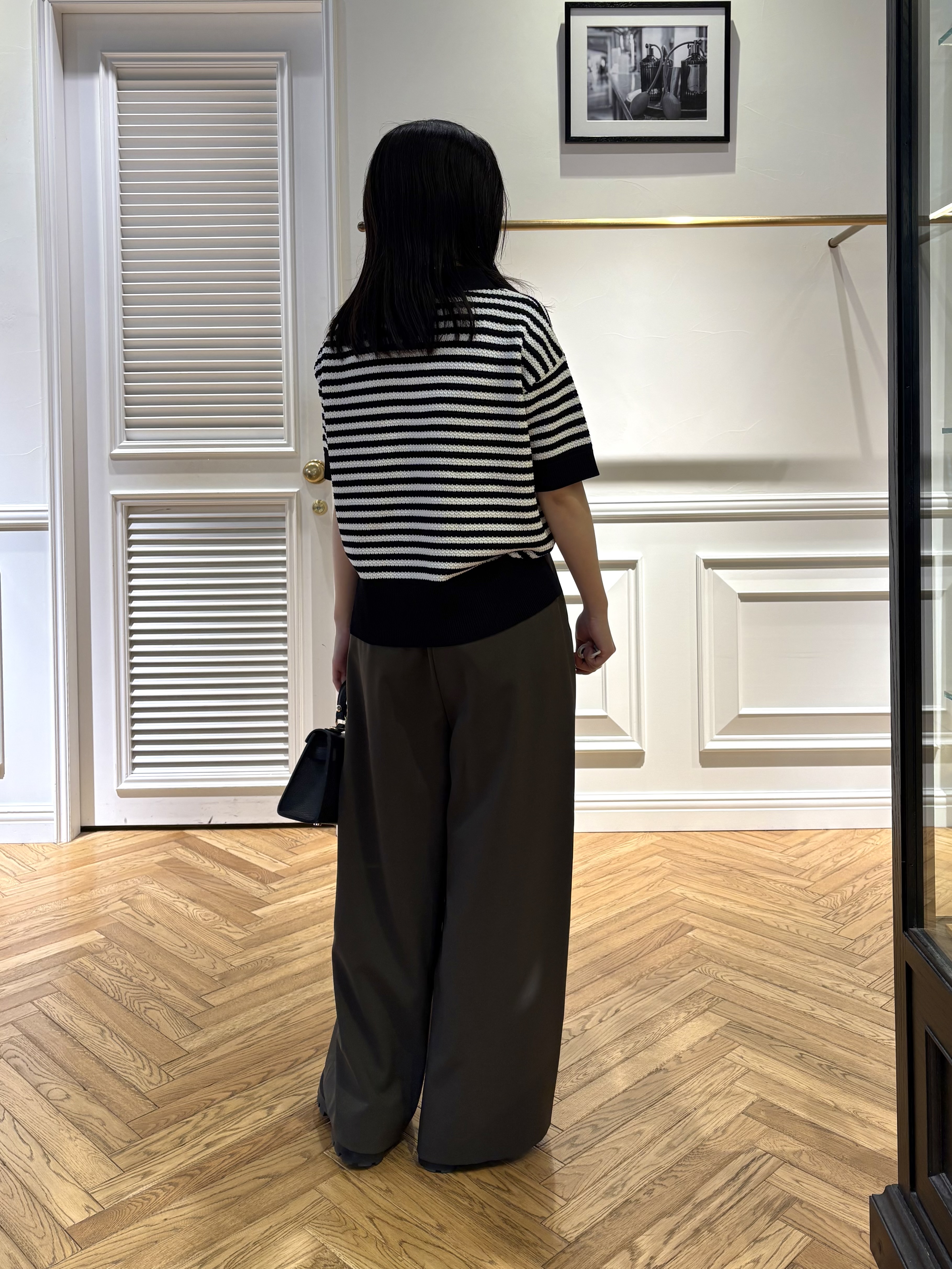 cocoさんの「DRESSTERIOR｜【接触冷感】イージーケアー クールタッチ ワイドパンツ」を使ったコーディネート