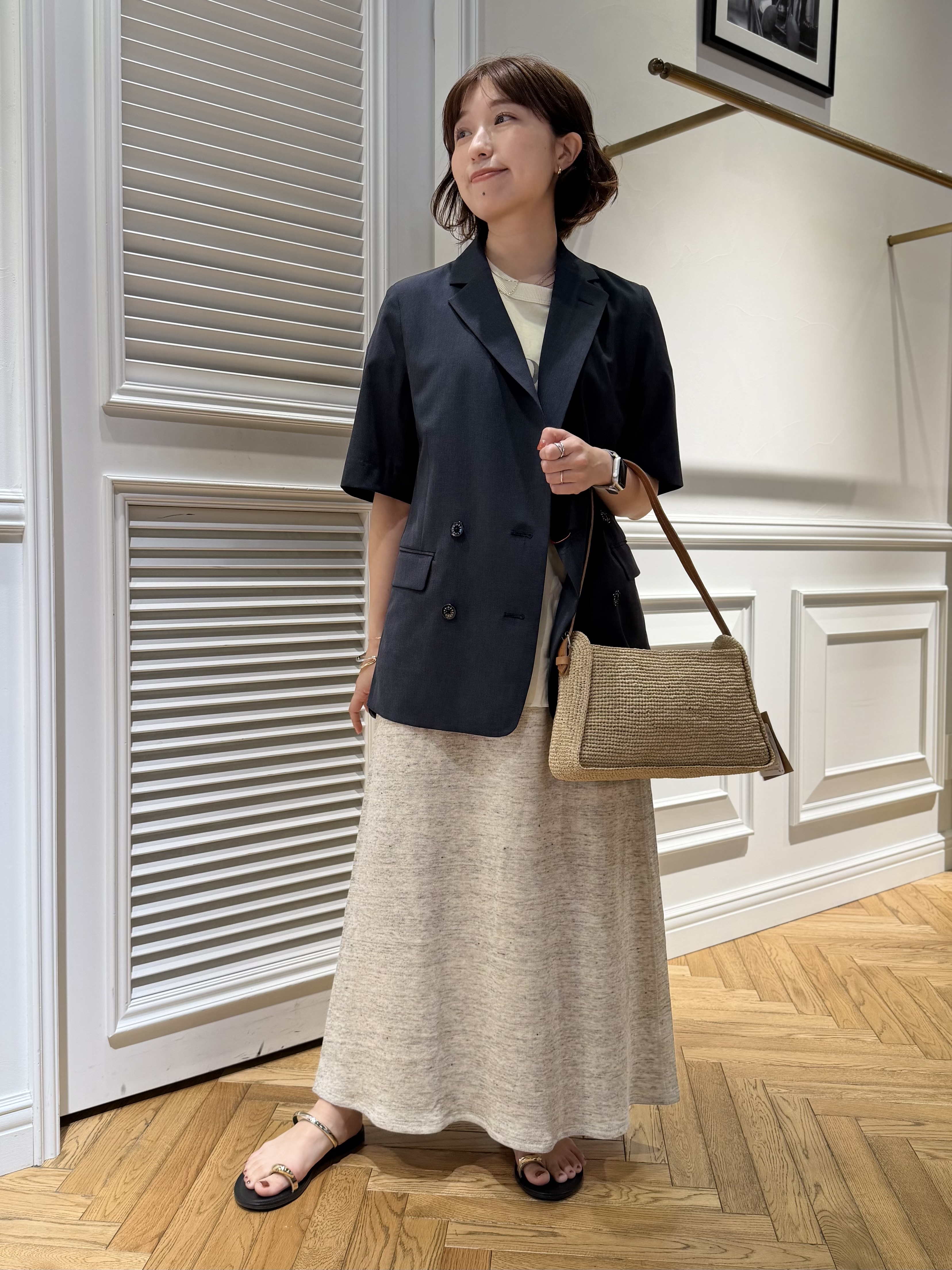 つじ まこさんの「DRESSTERIOR｜【otonaMUSE5月号掲載/セットアップ可】ウォッシャブルイージーサマージャケット」を使ったコーディネート