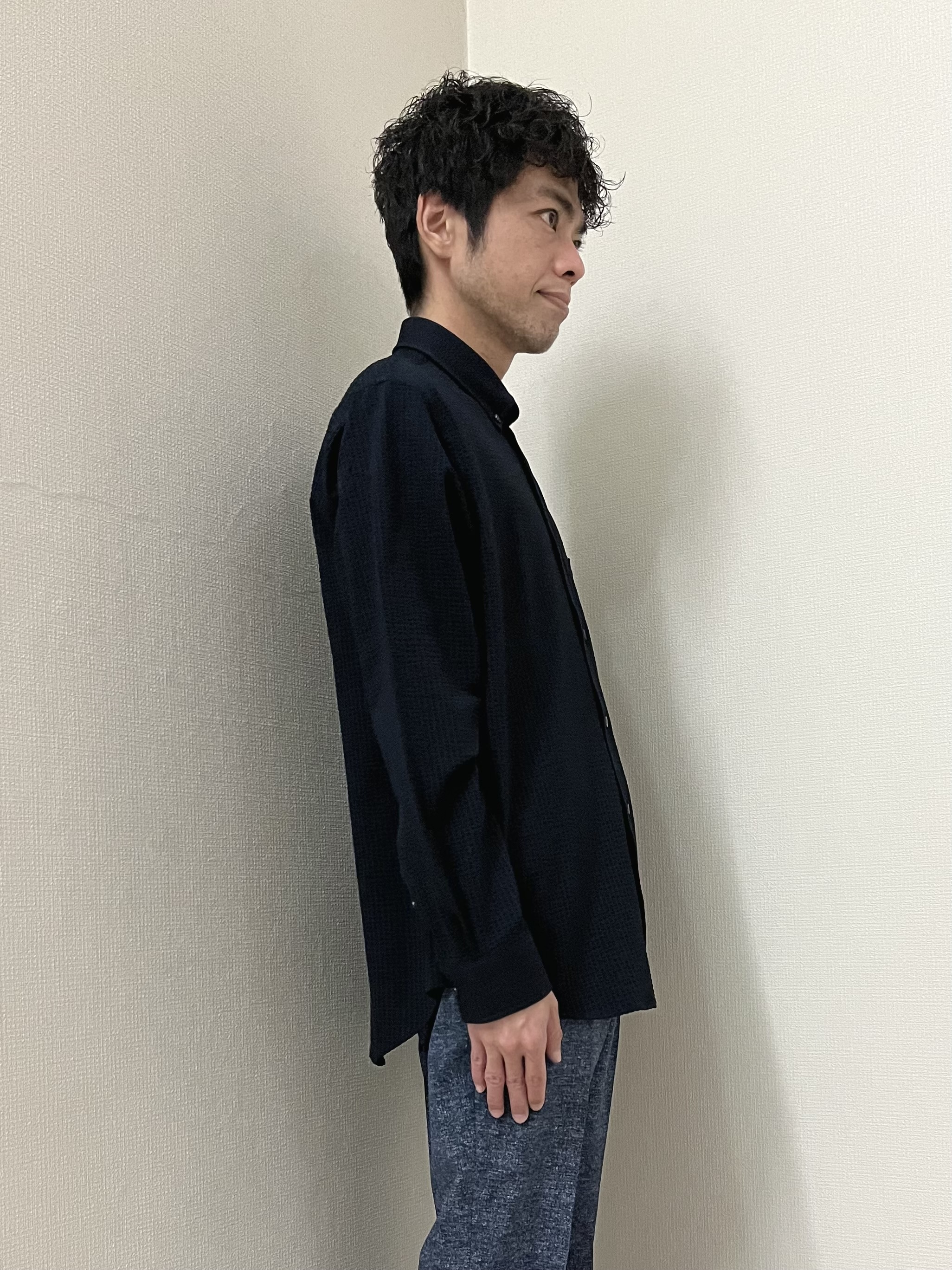 URAさんの「TAKEO KIKUCHI｜【抗菌防臭】COOL DOTS（R）ドビープリント パンツ」を使ったコーディネート
