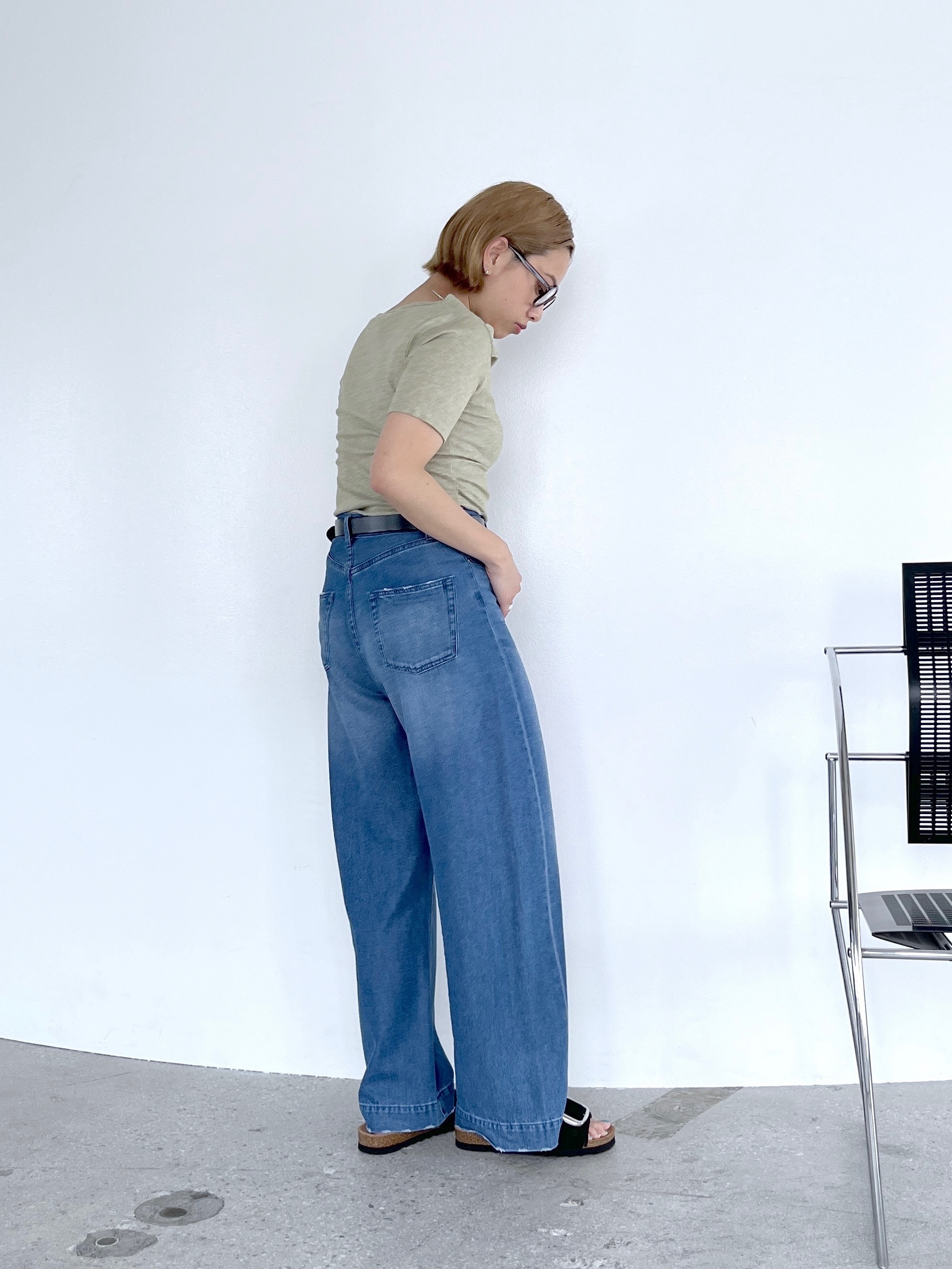 Harukaさんの「INDIVI｜オフショルハーフスリーブカットソー」を使ったコーディネート
