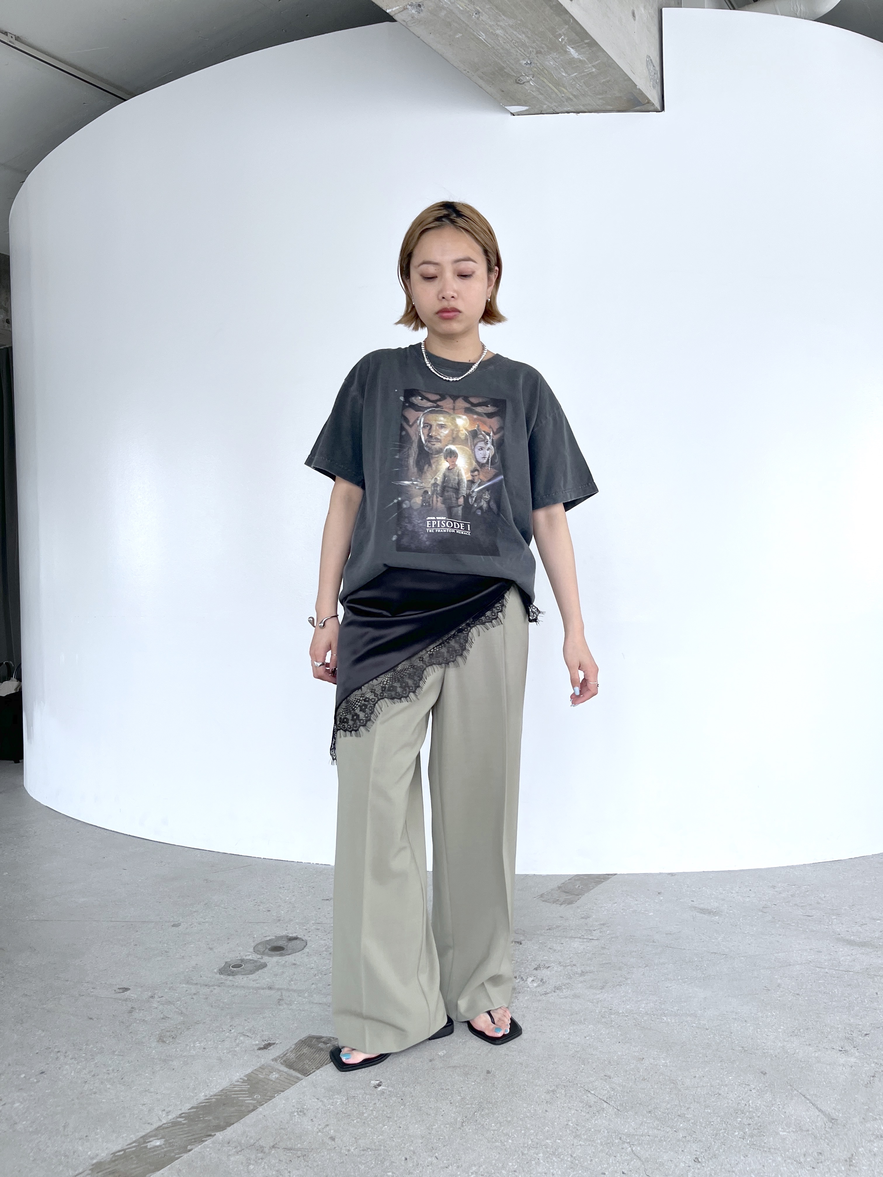Harukaさんの「INDIVI｜【GOODROCKSPEED】STAR WARS EPISODE I ／ Print T－Shirt」を使ったコーディネート