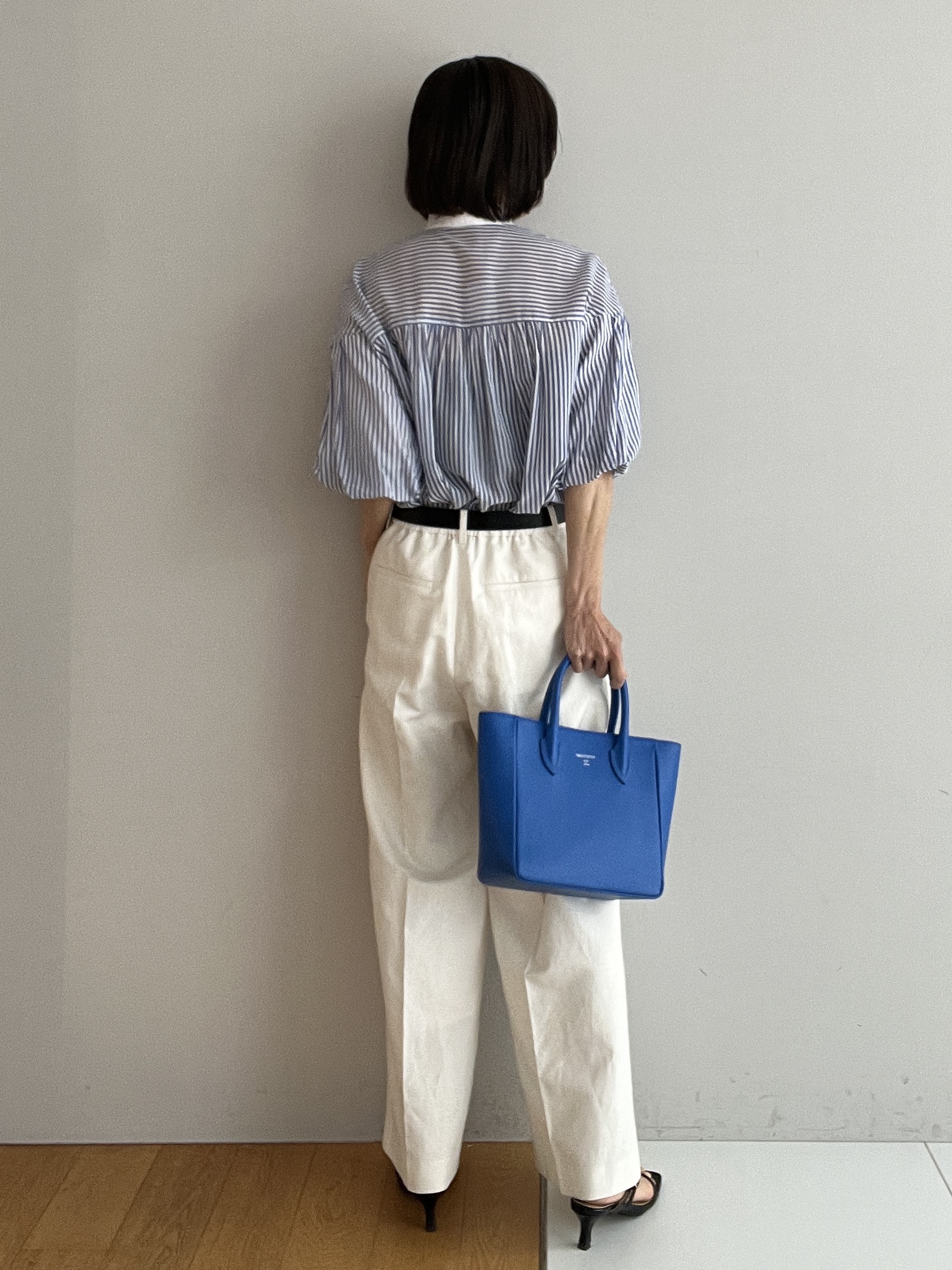 misaさんの「DRESSTERIOR｜◆【otonaMUSE5月号掲載/ウォッシャブル】ロンドンストライプクレリックブラウス」を使ったコーディネート