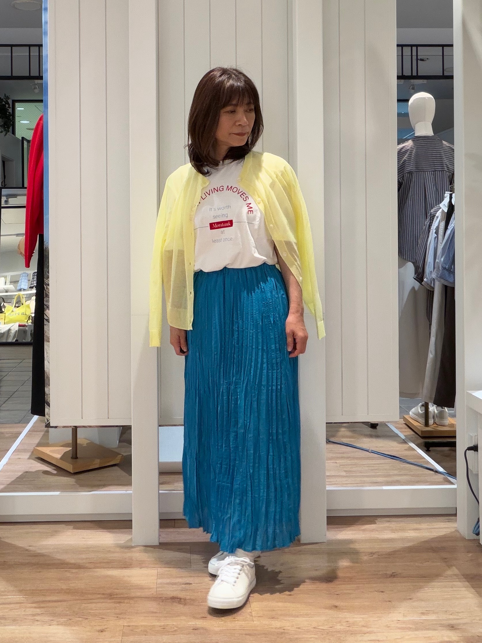Fujitaさんの「Dessin｜【洗える】オーガニックコットンロゴTシャツ」を使ったコーディネート