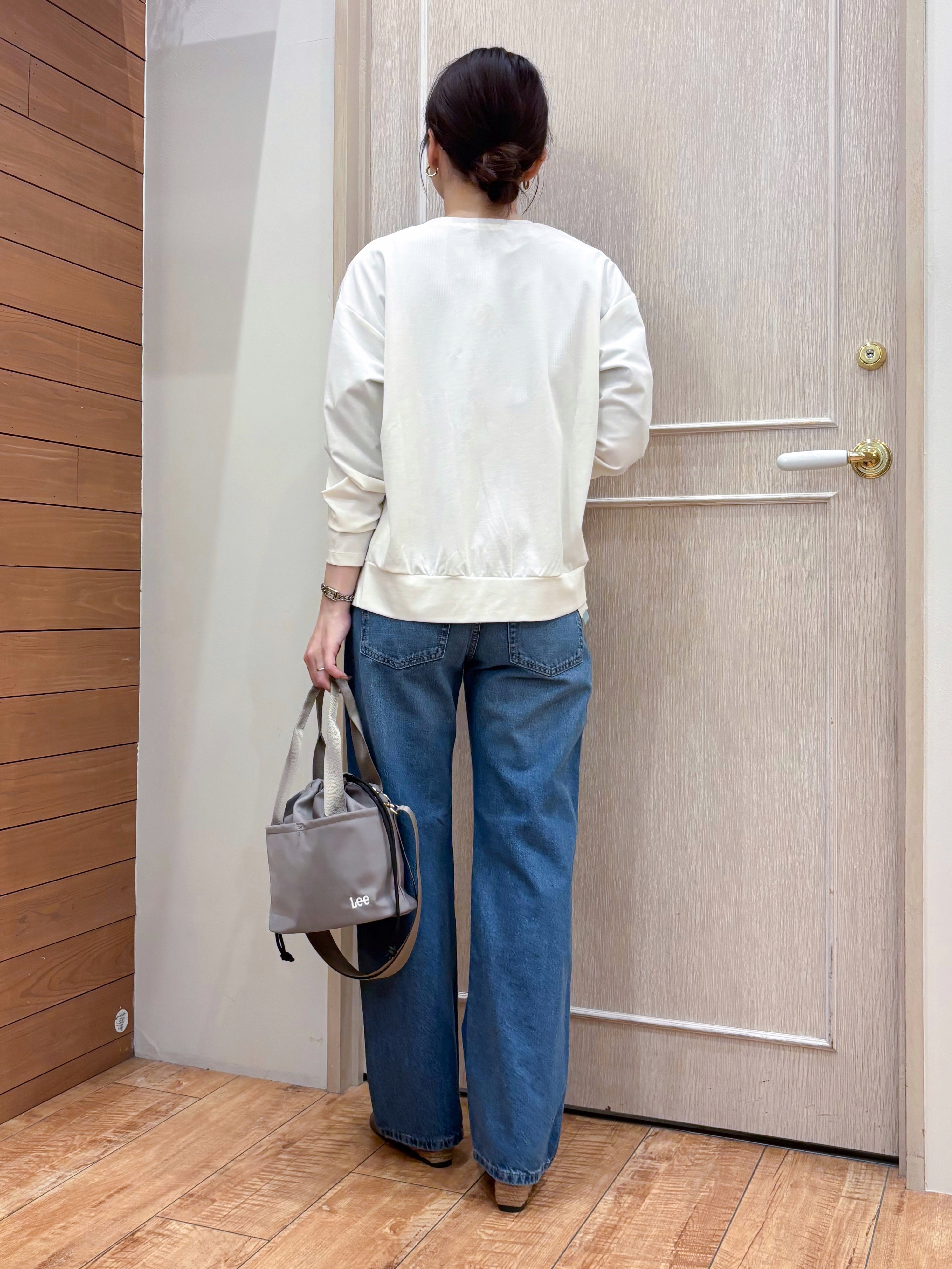 なみさんの「SHOO･LA･RUE｜【UV/S-LL】着ごこちなめらか カノコ編みカーディガン」を使ったコーディネート