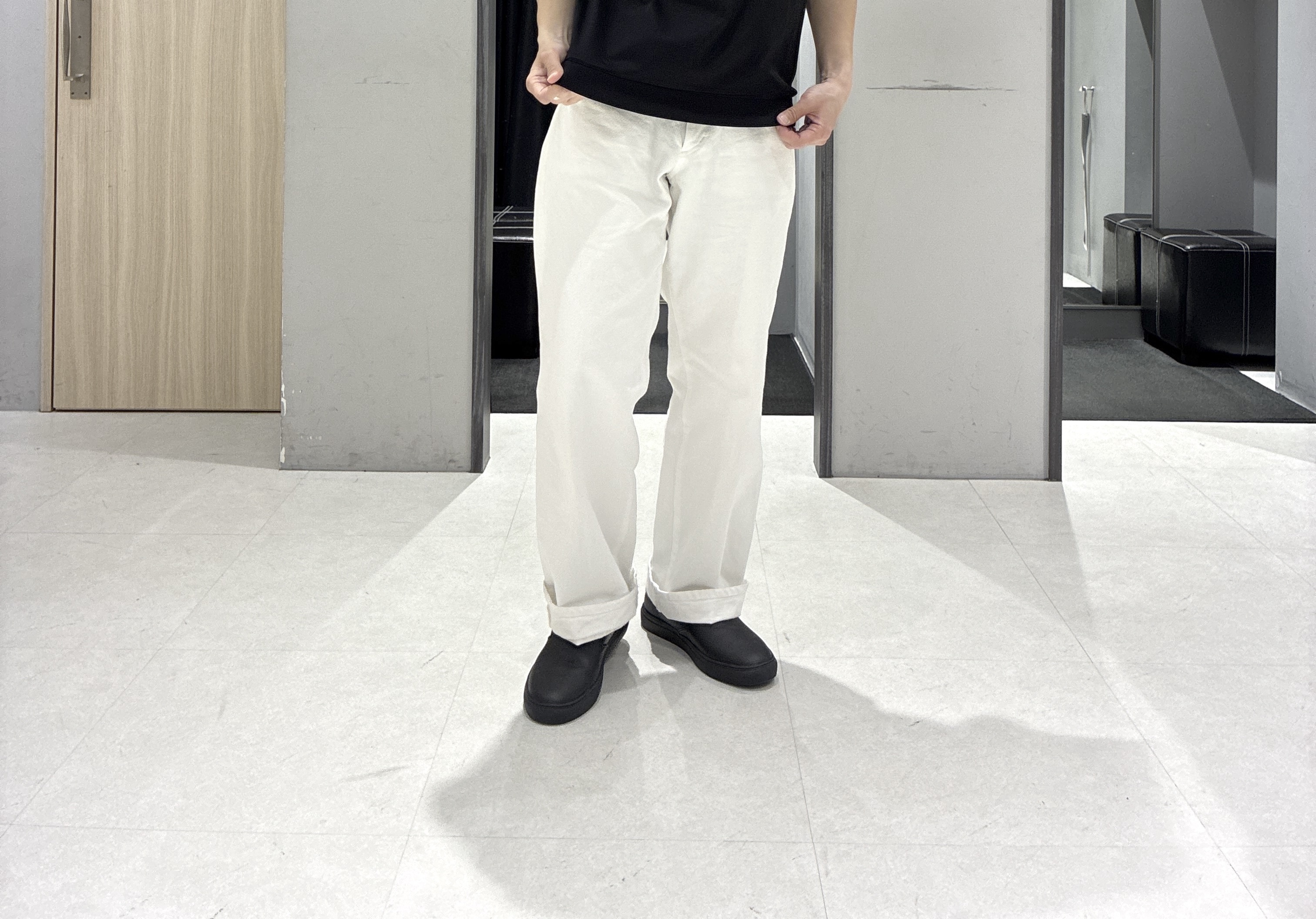わいずみさんの「TAKEO KIKUCHI｜播州織り 千鳥 半袖シャツ」を使ったコーディネート