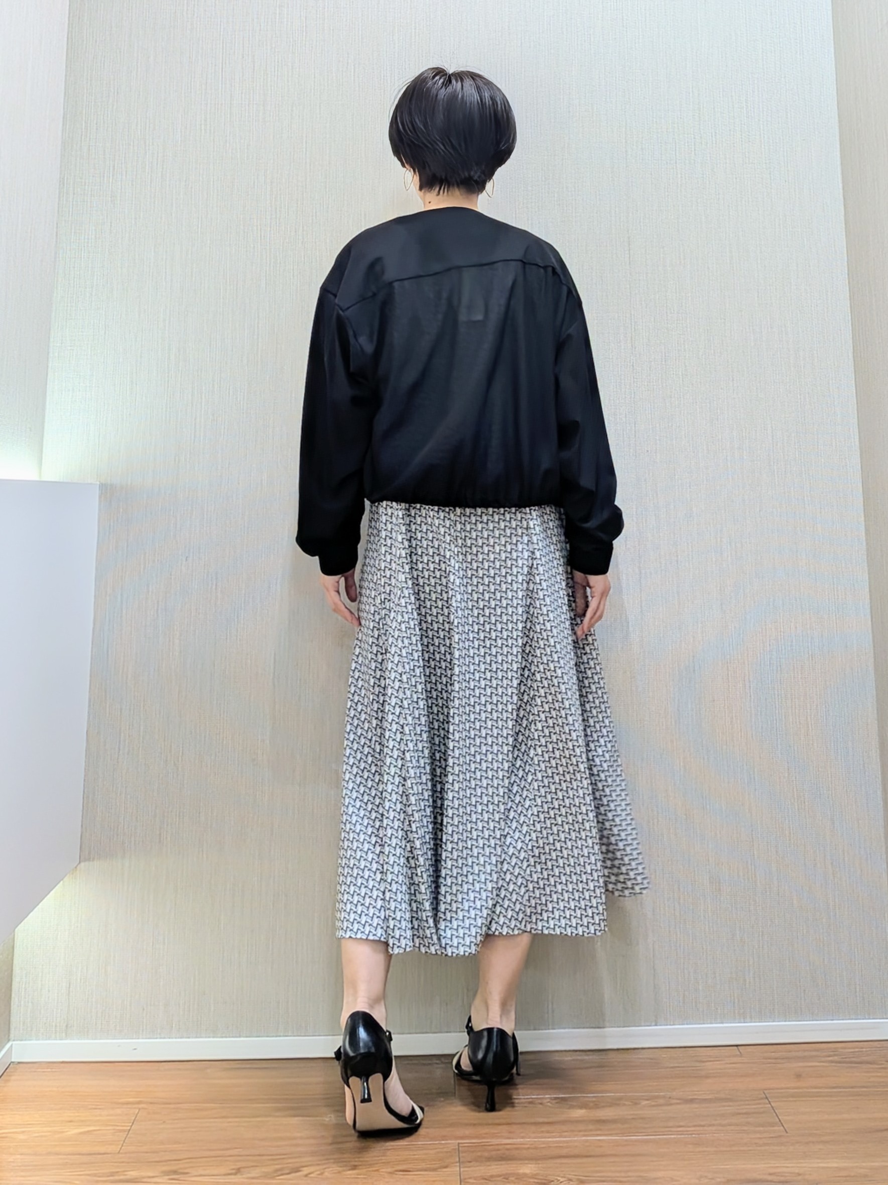 ミズタさんの「UNTITLED｜◆【洗える】シアーブルゾン」を使ったコーディネート