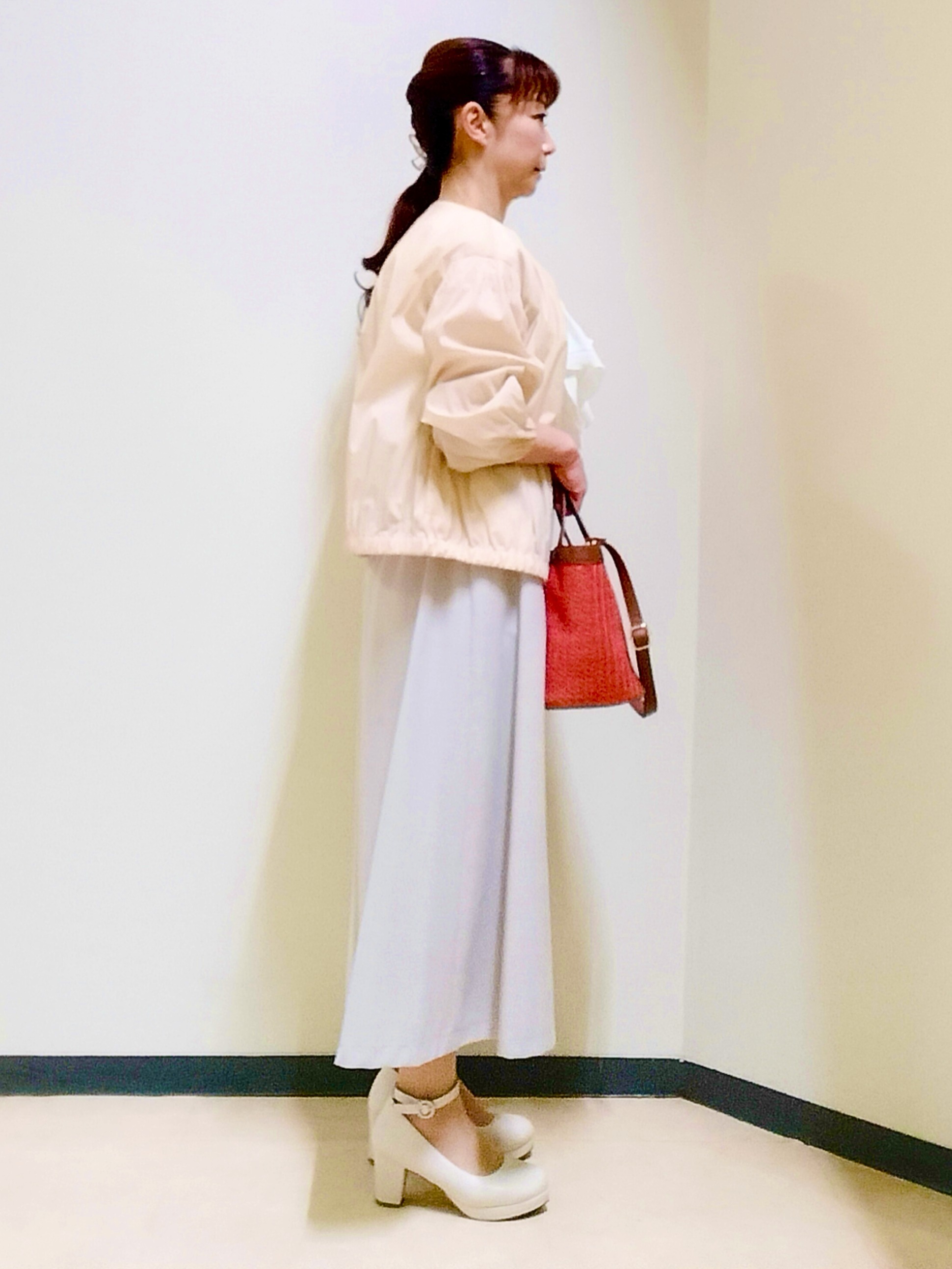 花さんの「Reflect｜【マシンウォッシャブル】フリルブラウス」を使ったコーディネート